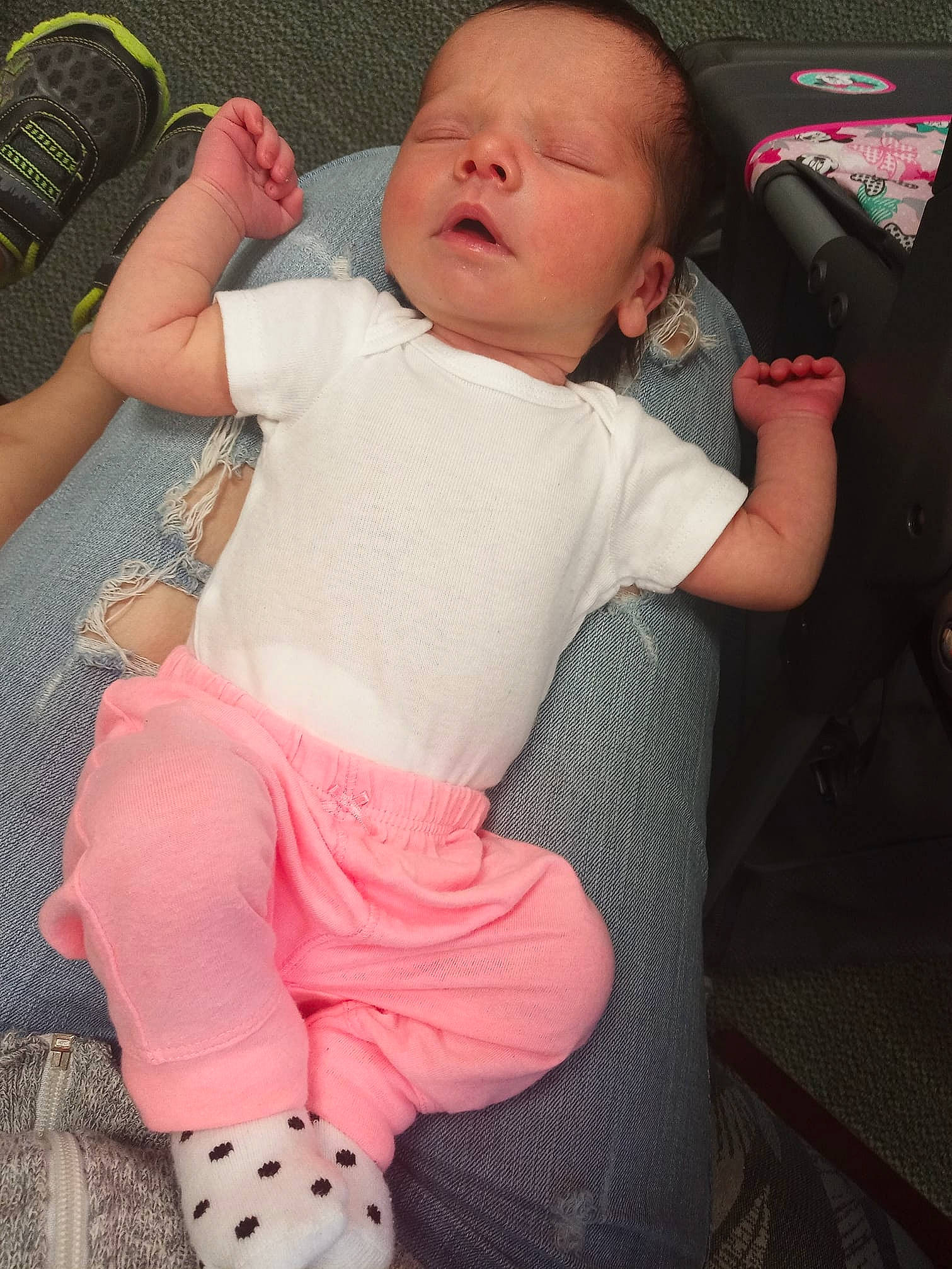 Kylee joined the competition — help win amazing prizes! arm, baby, baby_toddler_clothing, cheek, child, finger, person, pink, skin, thumb, toddler