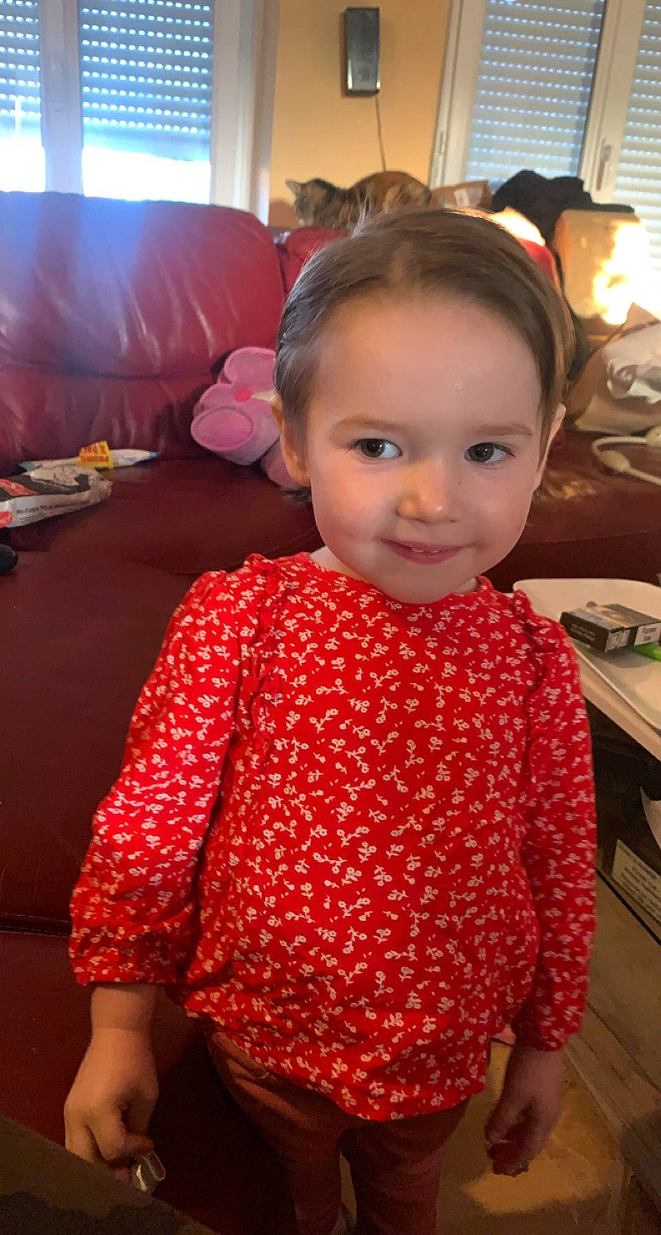 Allyana a rejoint le concours — aidez-le/la à gagner de superbes lots ! baby, baby_toddler_clothing, cheek, child, chin, event, flooring, fun, hair, happy, head, human_body, iris, joy, lamp, pattern, person, skin, sleeve, smile