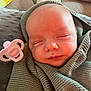 Aizen joined the competition — help win amazing prizes! baby, newborn, sleeping, pacifier, blanket, knitted, cozy, closeup, face, infant, rest, soft, comfort, indoors, child, peaceful, wrapped, couch, head, portrait