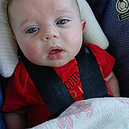 Evelyn joined the competition — help win amazing prizes! accessories, baby, belt, car, car_interior, carseat, clothing, cushion, face, head, homedecor, newborn, person, photography, portrait, seatbelt, t_shirt, transportation, vehicle, vest