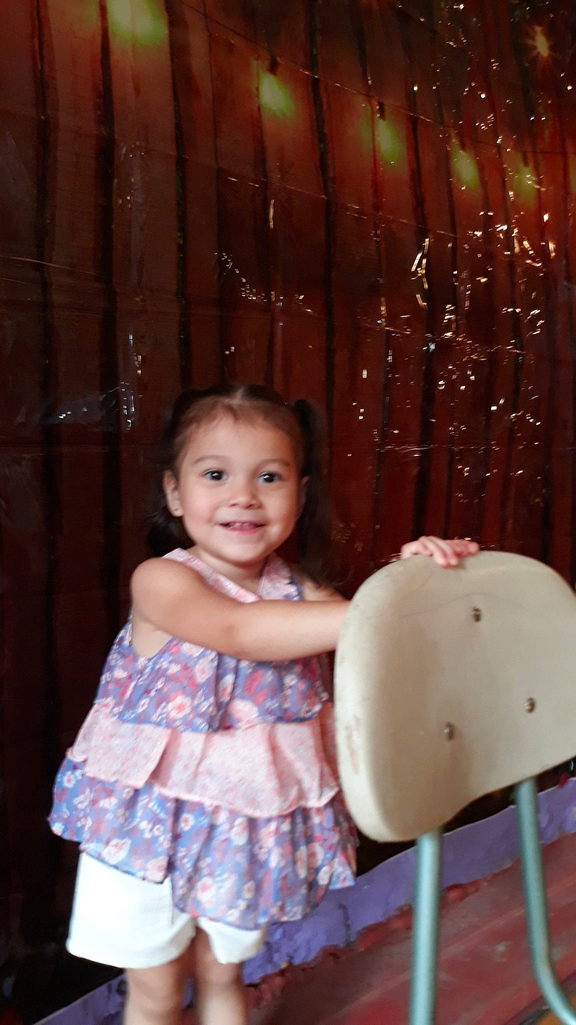 Ella joined the competition — help win amazing prizes! child, joy, lighting_accessory, person, sitting, smile, toddler