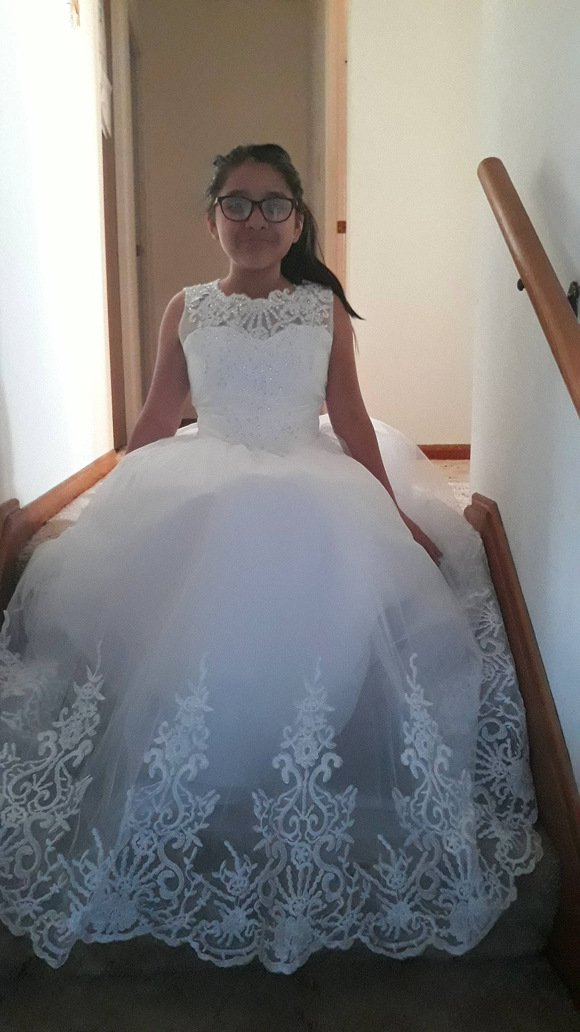 Lene is registered to the contest to win money with this photo: a_line, bridal_accessory, bridal_clothing, bridal_party_dress, bride, clothing, dress, formal_wear, gown, haute_couture, hoopskirt, lace, lady, person, shoulder, waist, wedding_dress