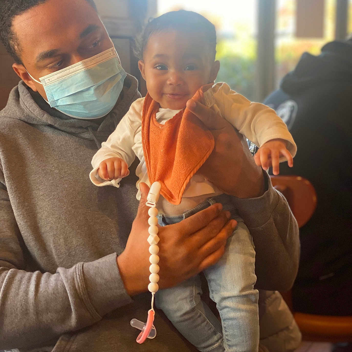 Lori joined the competition — help win amazing prizes! accessories, adult, baby, blanket, blazer, bodypart, bracelet, clothing, coat, couch, dentist, face, family, female, finger, footwear, furniture, hair, hand, happy