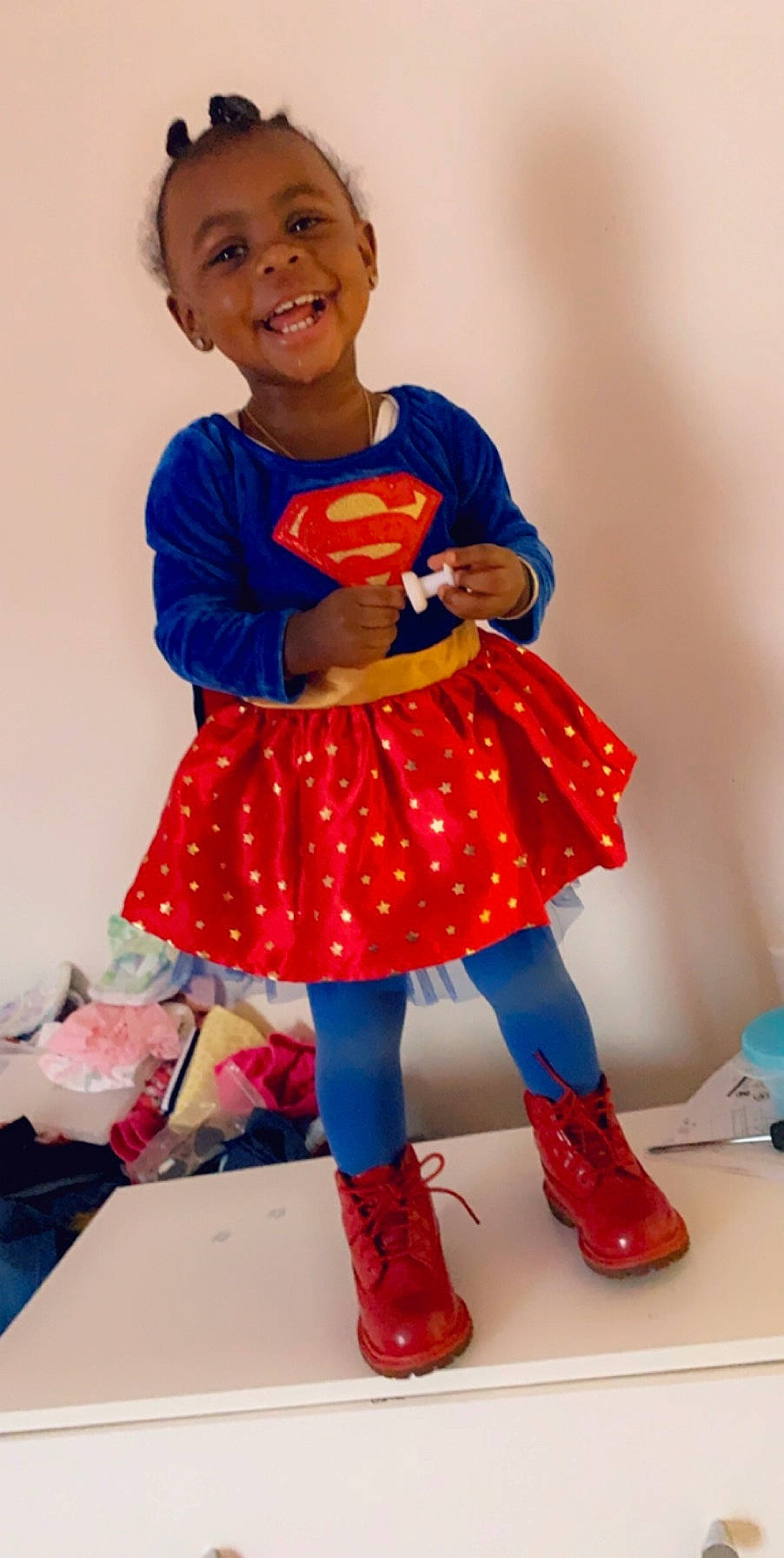 Egypt joined the competition — help win amazing prizes! blue, child, clothing, costume, dress, electric_blue, fictional_character, footwear, joy, person, red, shoe, superhero, toddler