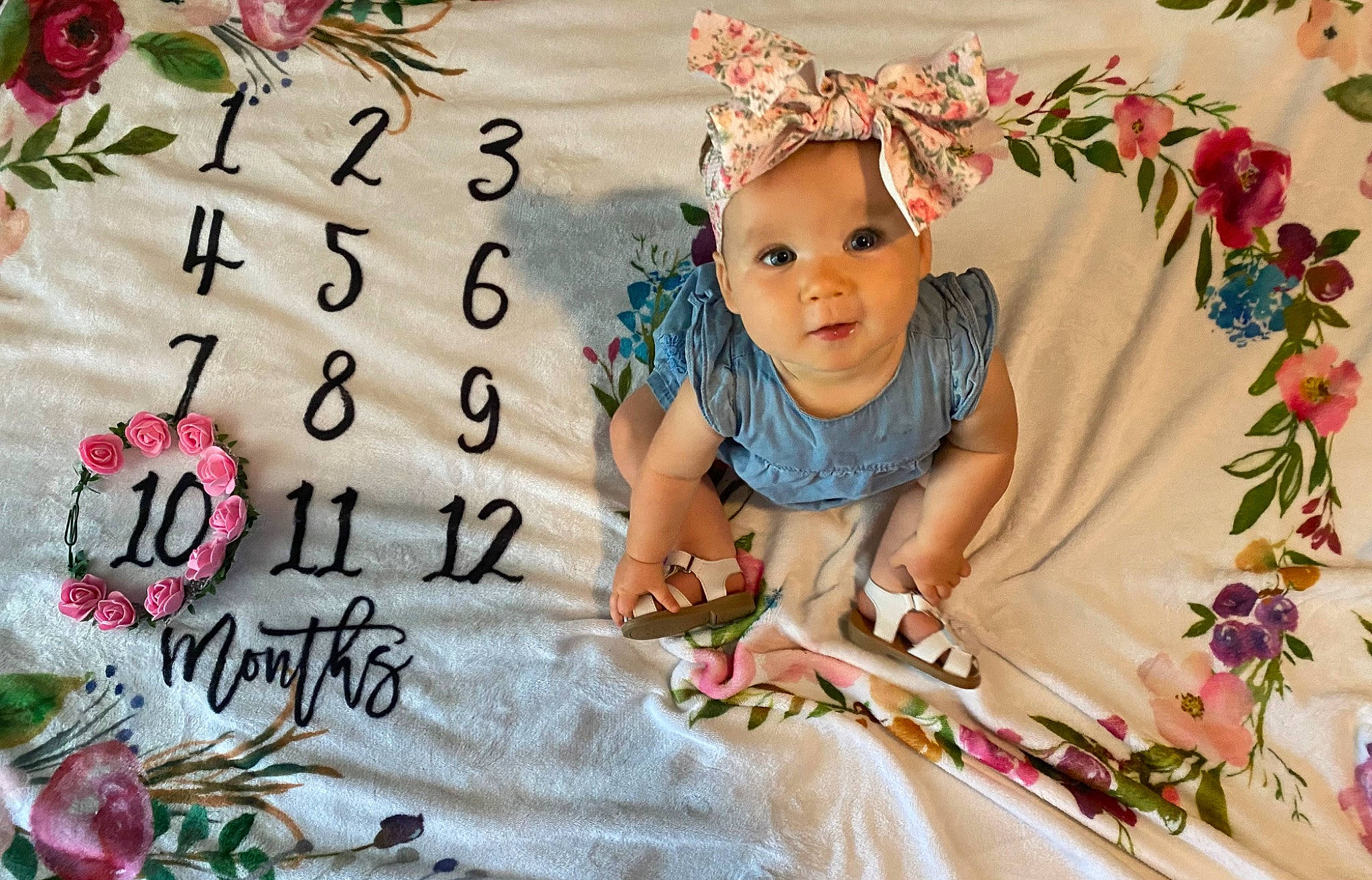 Sadie joined the competition — help win amazing prizes! baby, baby_toddler_clothing, beauty, facial_expression, flower, font, happy, headwear, human, leaf, magenta, pattern, people, person, petal, pink, plant, product, sleeve, summer