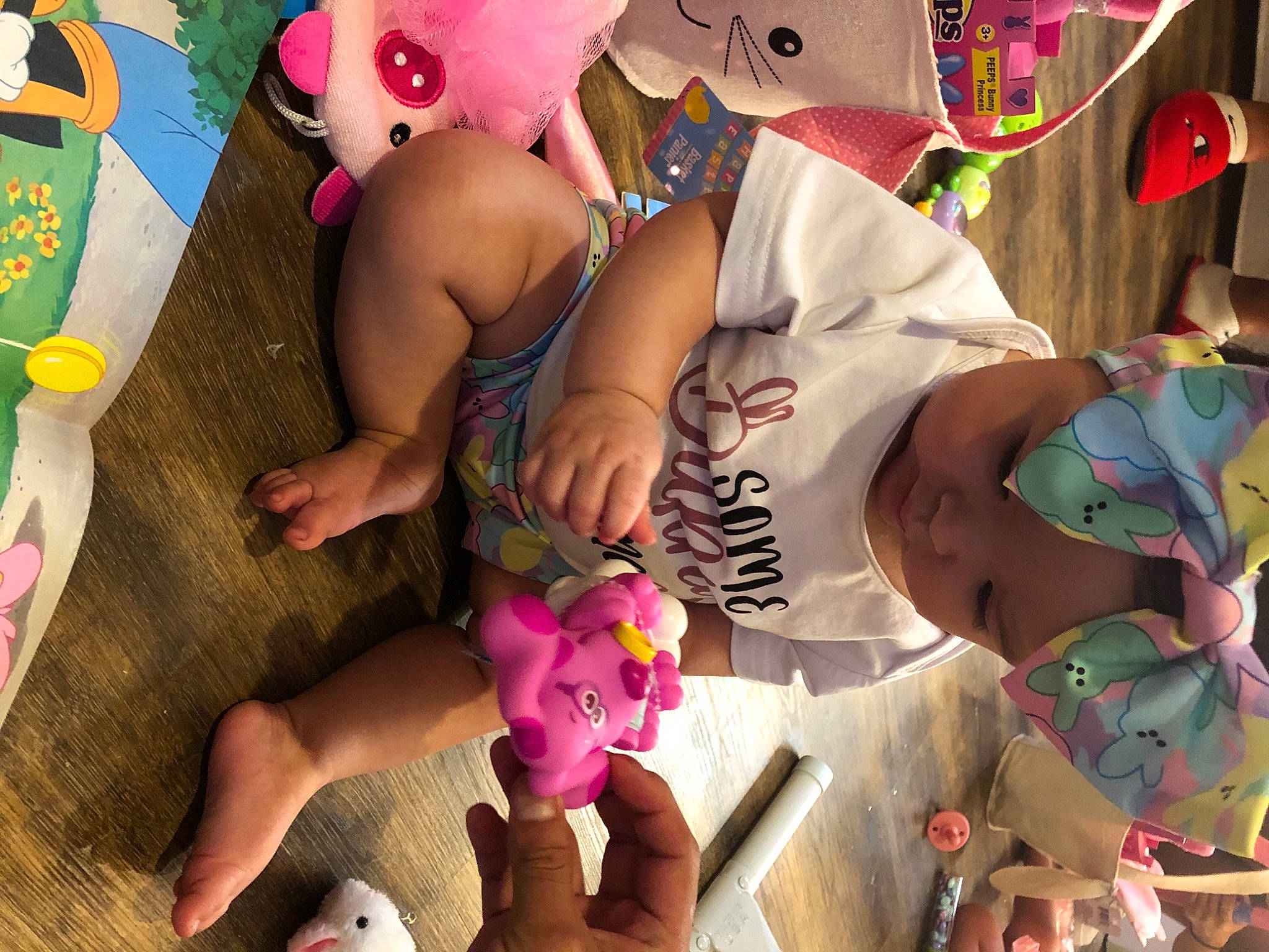 Zaniya is registered to the contest to win money with this photo: animation, art, chest, finger, fun, happy, headwear, mammal, nail, party_supply, pattern, person, pink, play, shorts, snapshot, stuffed_toy, textile, thigh, toy