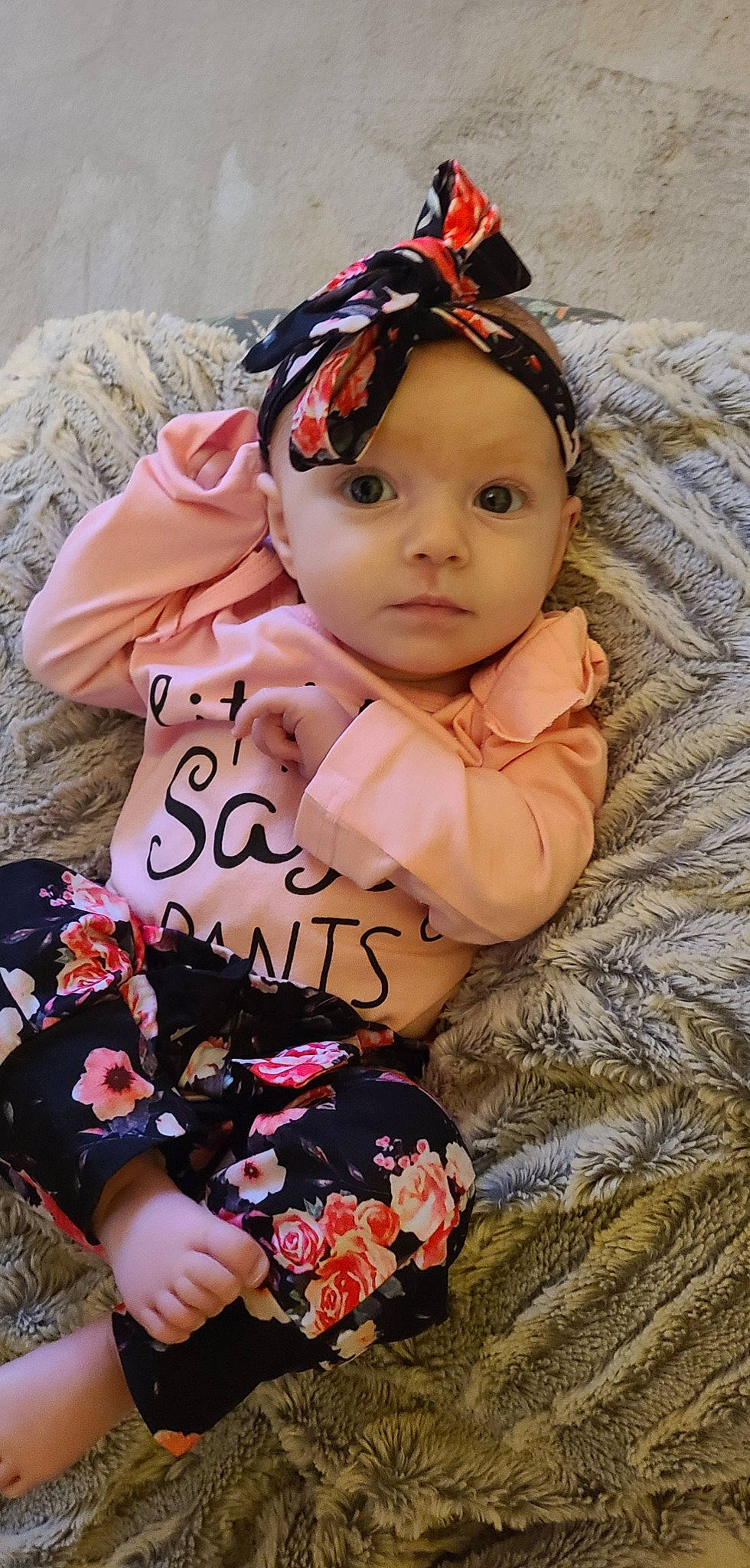 River joined the competition — help win amazing prizes! baby_toddler_clothing, bangs, doll, dress, eye, eyelash, eyewear, fawn, goggles, grass, happy, head, headgear, headpiece, headwear, lip, person, pink, sleeve, sunglasses