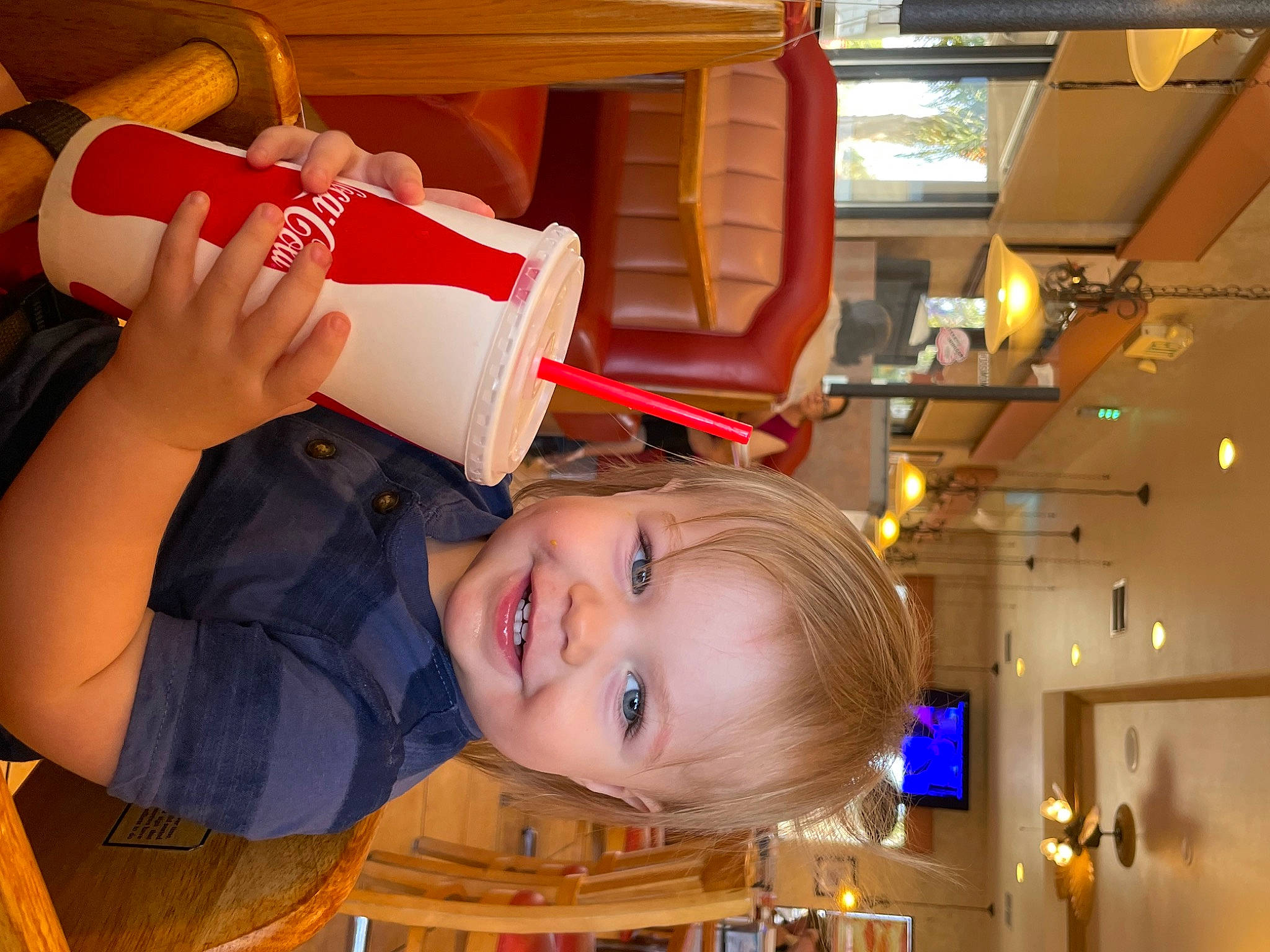 Dean joined the competition — help win amazing prizes! aluminum_can, beauty, beer, carmine, child, drink, drinkware, fun, happy, joy, leisure, orange, person, room, smile, toddler, vacation, wood