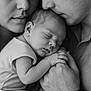 adult, affection, baby, black_and_white, close_up, emotion, face, family, father, gentle, hands, infant, love, mother, parent, peaceful, portrait, skin, sleeping, tender