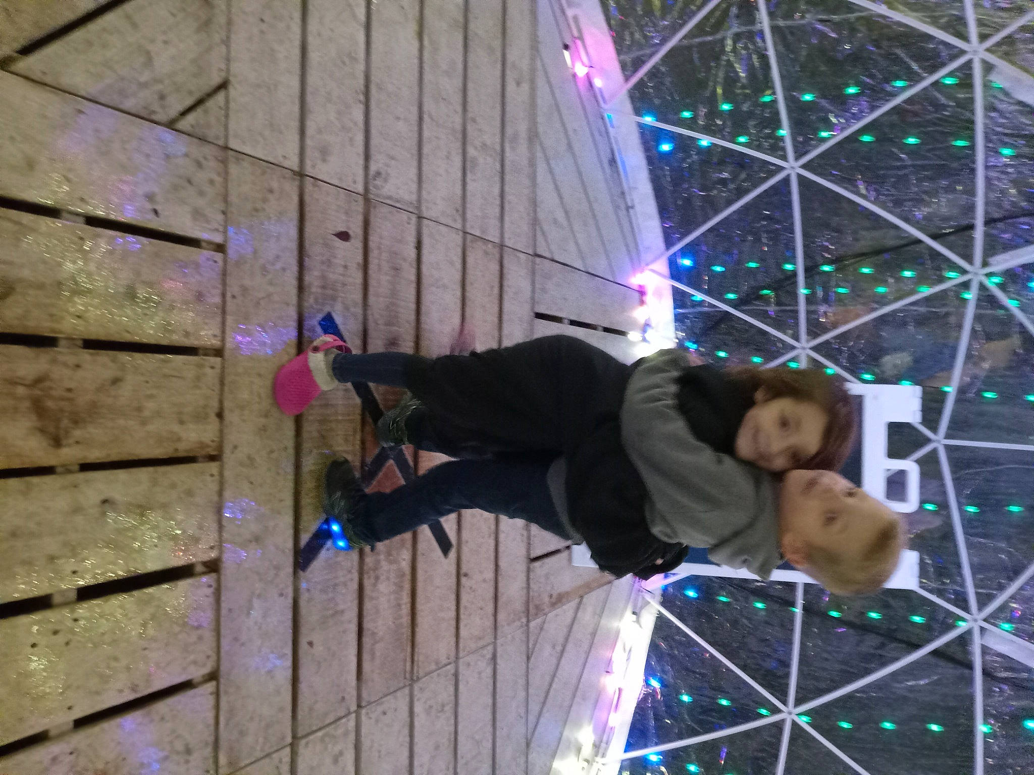 Emma is registered to the contest to win money with this photo: adventure, artist, electric_blue, electricity, entertainment, event, fun, joy, leisure, line, magenta, midnight, performance, performance_art, performing_arts, person, pink, plant, purple, recreation