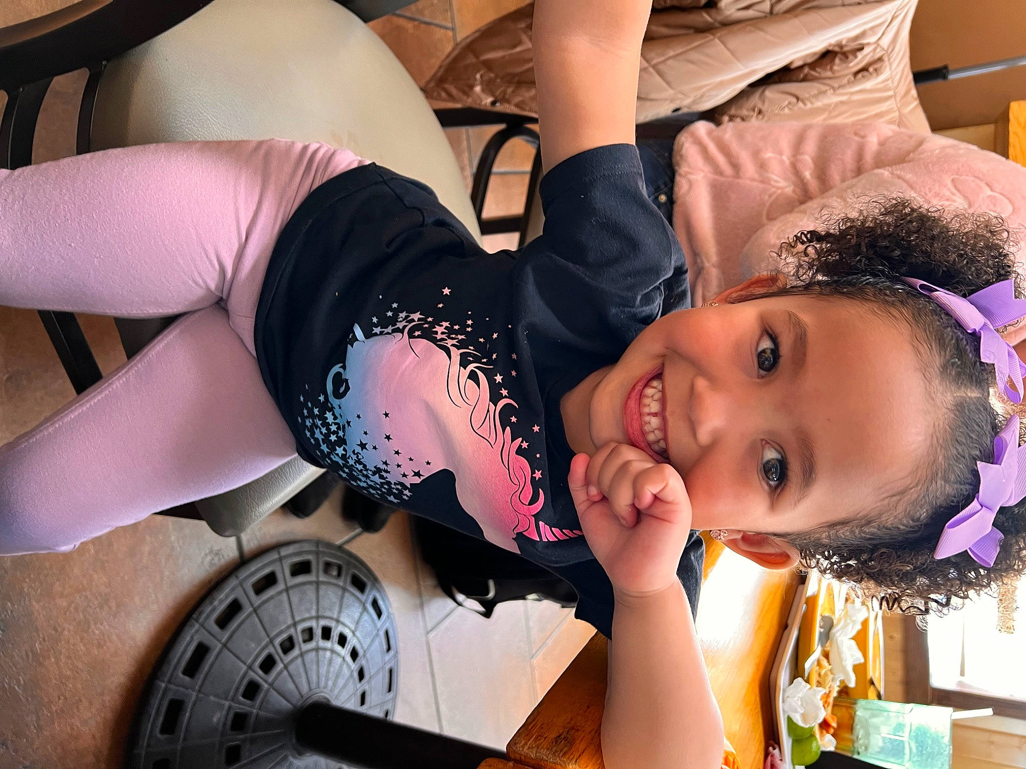 Mila is registered to the contest to win money with this photo: black_hair, chest, comfort, elbow, eyelash, fashion_accessory, finger, fun, gauge, happy, headgear, human_leg, joy, knee, mouth, nail, organ, person, skin, smile