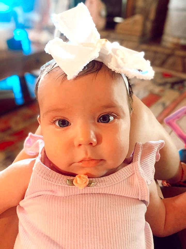 Klaira joined the competition — help win amazing prizes! baby, baby_toddler_clothing, cheek, child, chin, costume_hat, ear, eyebrow, eyelash, fashion_accessory, hair_accessory, happy, headband, headpiece, lip, neck, party_supply, person, pink, skin