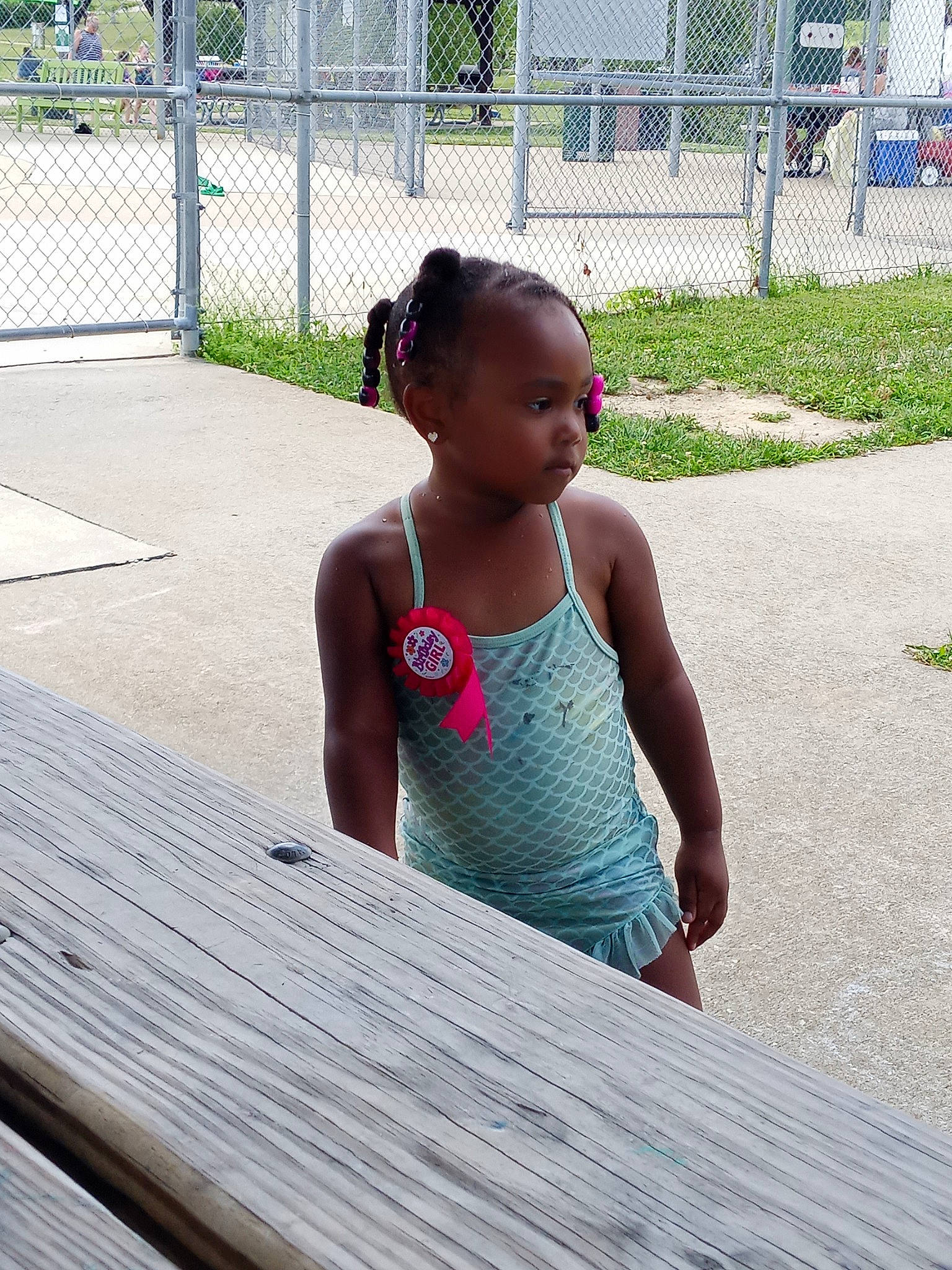 Zyrá joined the competition — help win amazing prizes! active_tank, chest, child, fence, flooring, fun, grass, leisure, mesh, pattern, person, plant, recreation, sitting, sleeveless_shirt, summer, thigh, toddler, vacation, waist