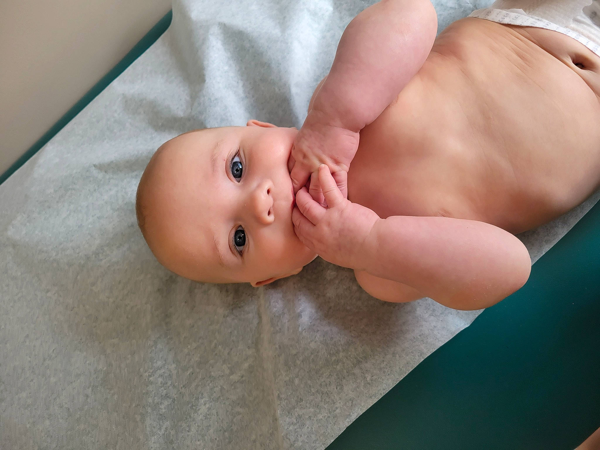 Derek is registered to the contest to win money with this photo: abdomen, baby, baby_toddler_clothing, bathing, cheek, chest, child, comfort, eye, eyelash, flesh, foot, hand, head, nail, person, room, stomach, thumb, toddler