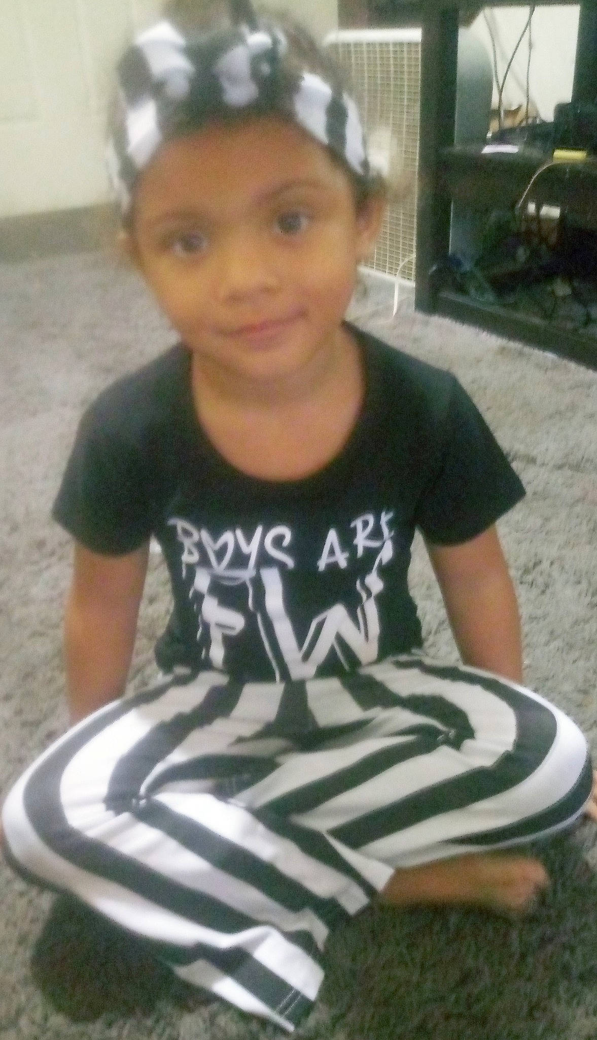 Annaliya joined the competition — help win amazing prizes! baby_toddler_clothing, child, cool, head, headgear, person, sitting, sleeve, smile, t_shirt, toddler