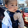 Yetzael is registered to the contest to win money with this photo: alloywheel, baby, bodypart, car, carwheel, clothing, coat, face, finger, hand, head, jacket, licenseplate, pants, person, photography, portrait, transportation, vehicle, vest