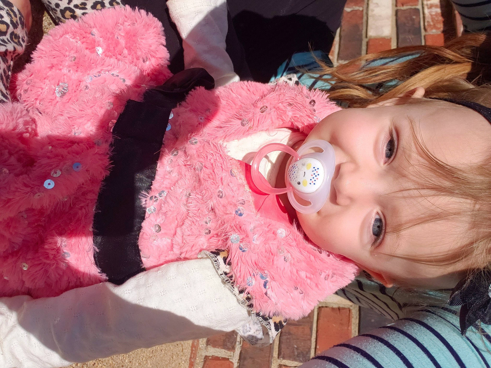 Zaelynn joined the competition — help win amazing prizes! baby, baby_products, baby_toddler_clothing, baby_toys, cheek, eyelash, fur, iris, lip, person, pink, plush, stuffed_toy, textile, toy