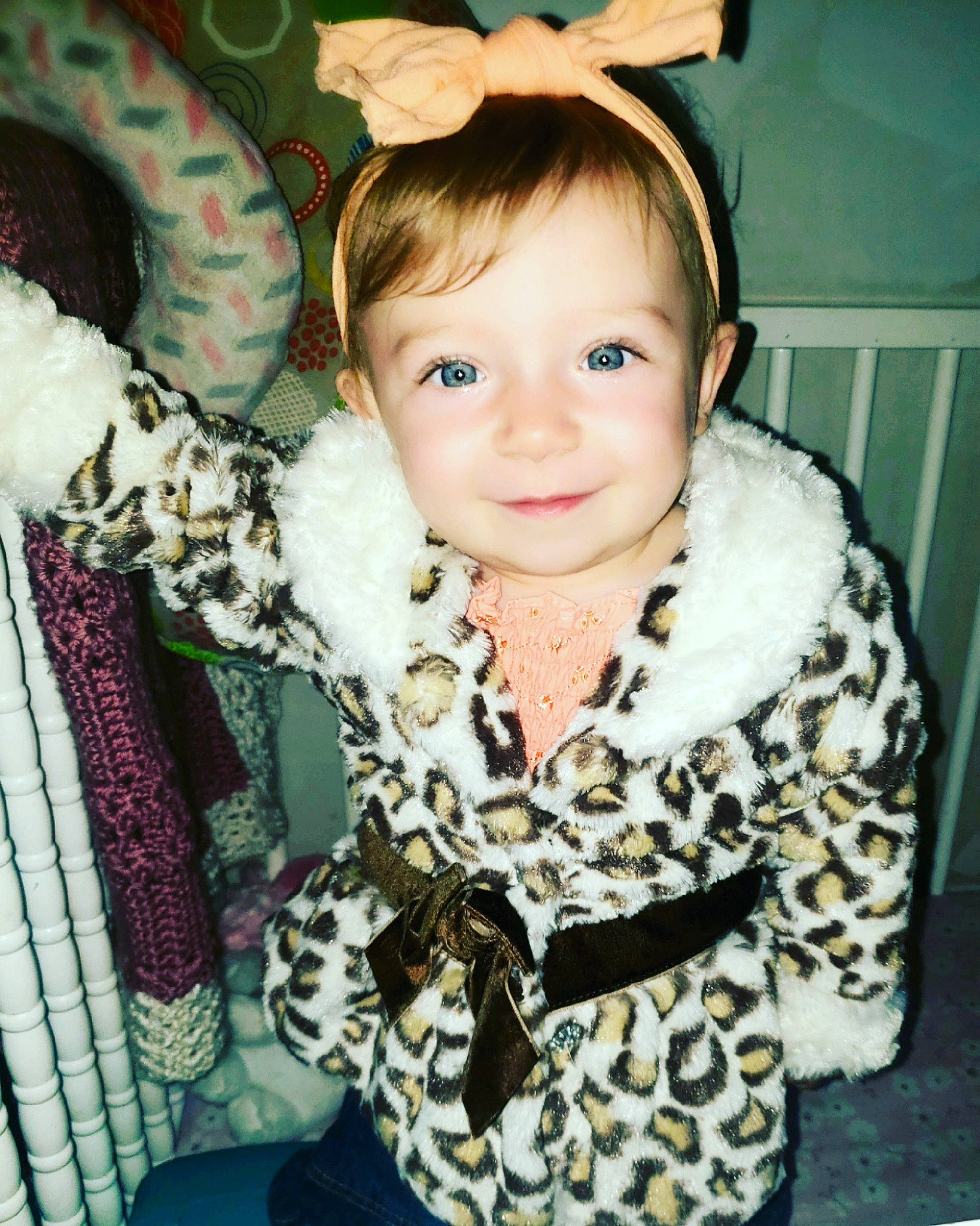 Zaelynn joined the competition — help win amazing prizes! baby, baby_toddler_clothing, child_model, costume_accessory, embellishment, eye, fur, hair_accessory, headband, headpiece, iris, joy, mouth, person