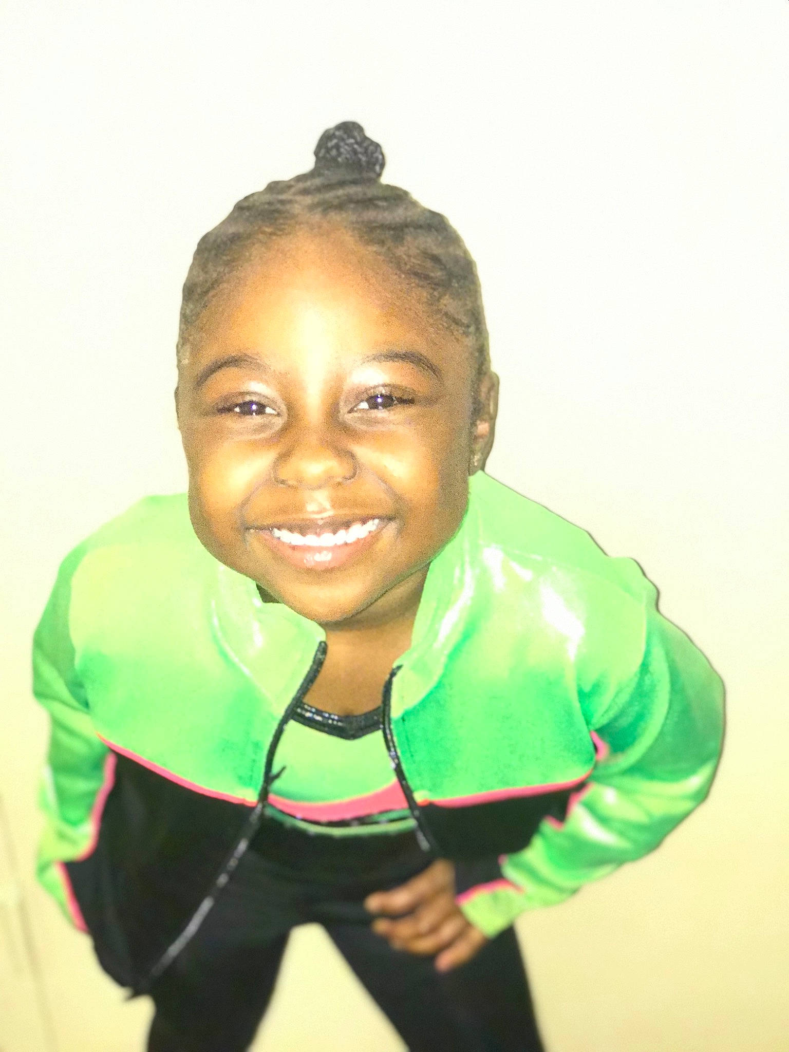 Milan joined the competition — help win amazing prizes! abdomen, arm, child, competition_event, cornrows, fun, gesture, happy, human_body, jersey, joy, person, personal_protective_equipment, player, sleeve, smile, sports_uniform, sportswear, t_shirt, thumb