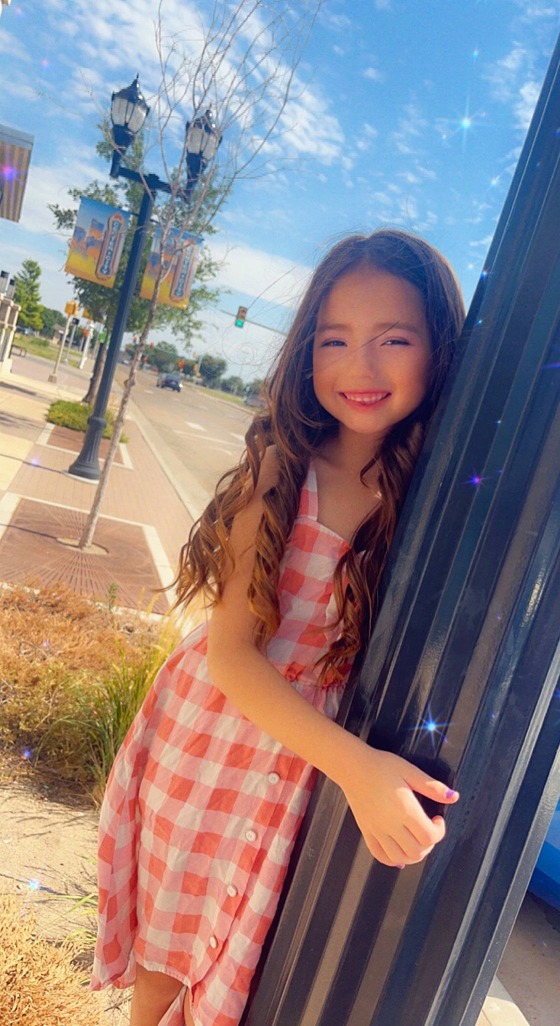 Jaylene joined the competition — help win amazing prizes! beauty, black_hair, cool, dress, flash_photography, happy, joy, lighting, lip, long_hair, morning, person, plaid, plant, skin, sky, smile, tartan, thigh, travel