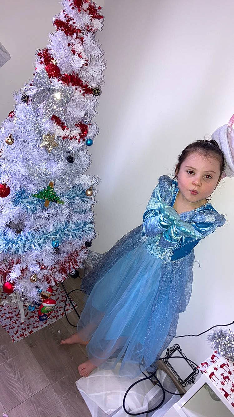 Lena participe au concours pour gagner de l'argent avec cette photo : christmas_decoration, christmas_ornament, christmas_tree, conifer, dress, event, fashion_accessory, fashion_design, flash_photography, formal_wear, fun, gown, happy, headpiece, holiday, holiday_ornament, jewellery, ornament, person, tradition