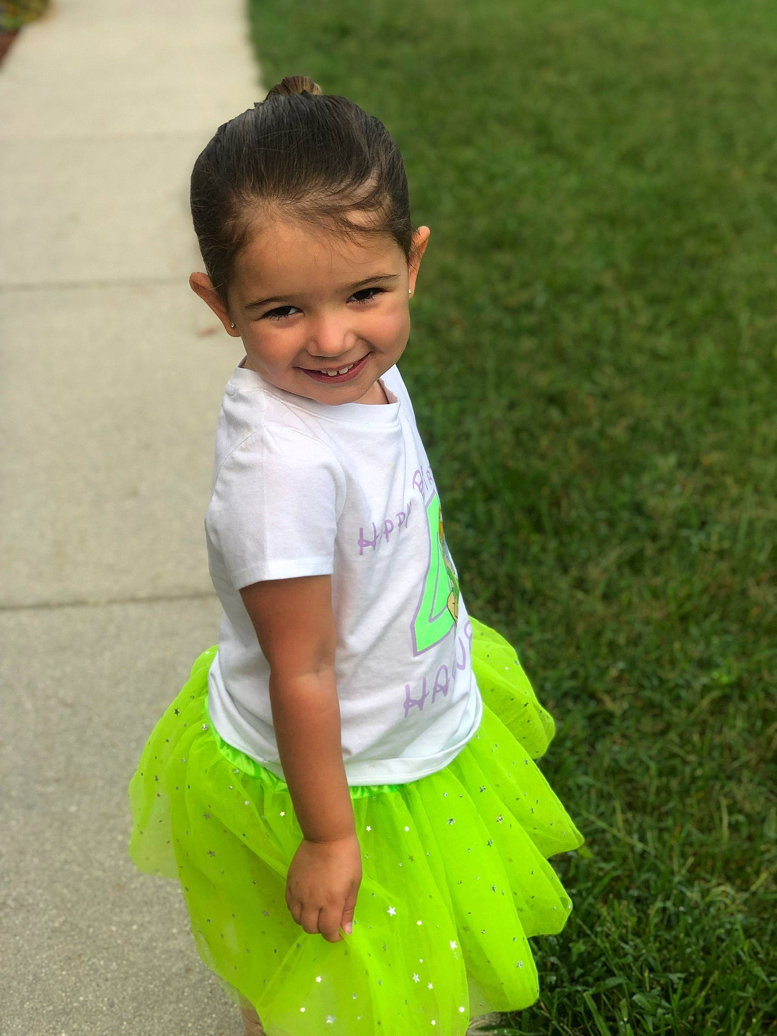 Hayven joined the competition — help win amazing prizes! baby, baby_toddler_clothing, child, grass, green, joy, lawn, person, play, toddler