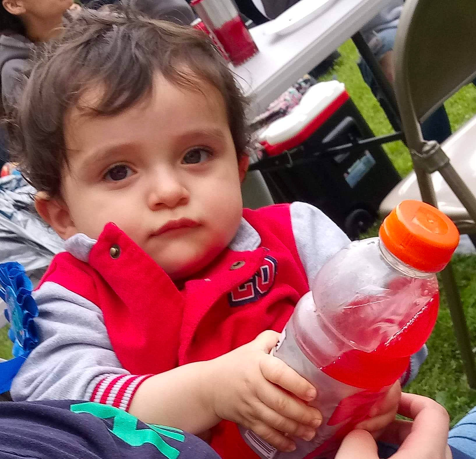 Marco joined the competition — help win amazing prizes! baby, bottle, child, drink, drinking, finger, person, plastic_bottle, play, toddler, water