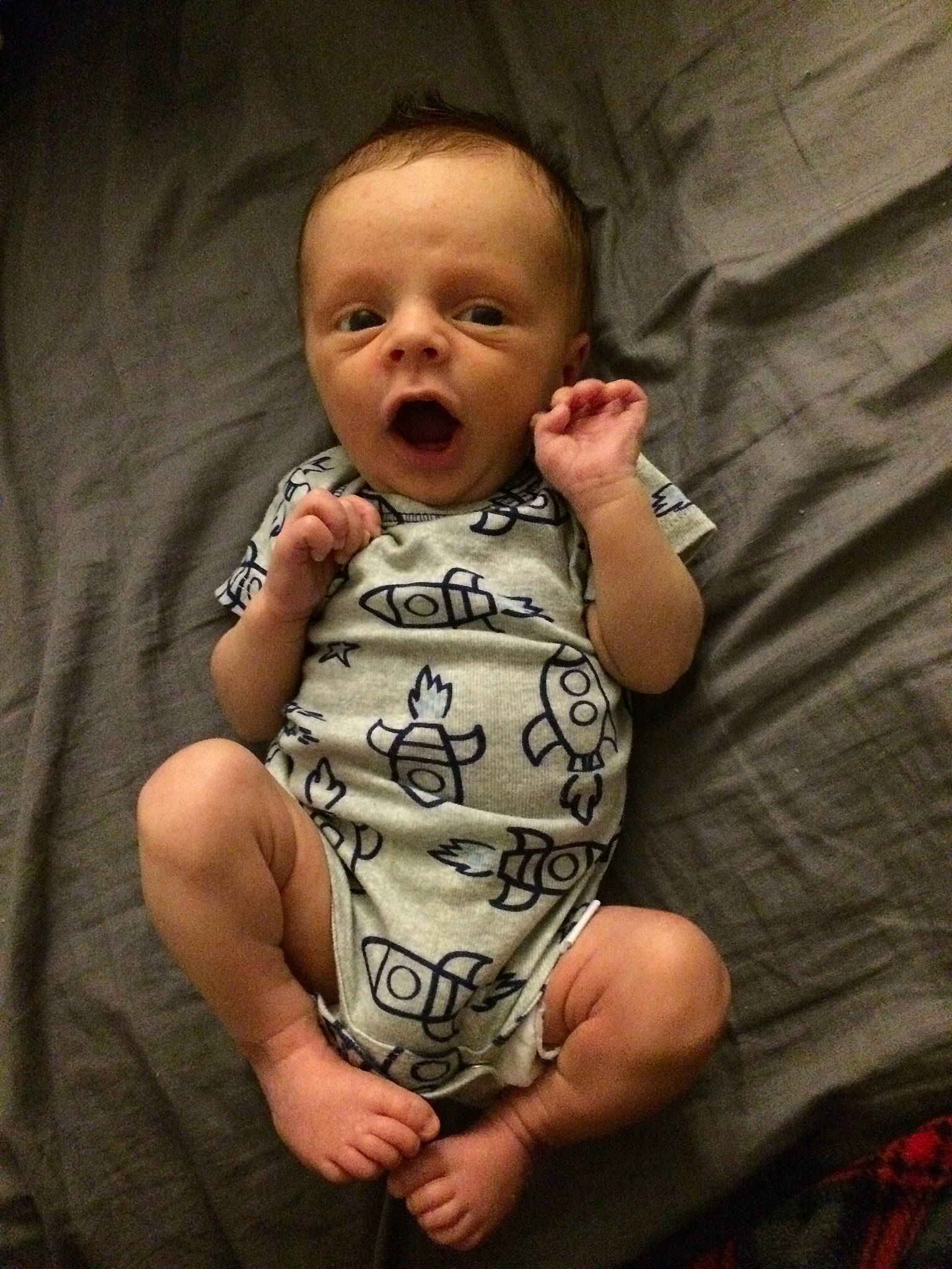 Makai joined the competition — help win amazing prizes! arm, baby, cheek, child, face, hand, head, mouth, muscle, person, toddler