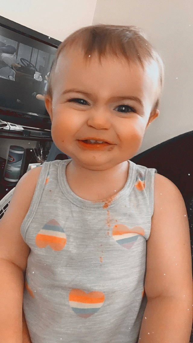 Paisleigh is registered to the contest to win money with this photo: baby, cheek, child, child_model, chin, ear, face, facial_expression, forehead, hair, head, joy, lip, neck, nose, person, skin, smile, toddler