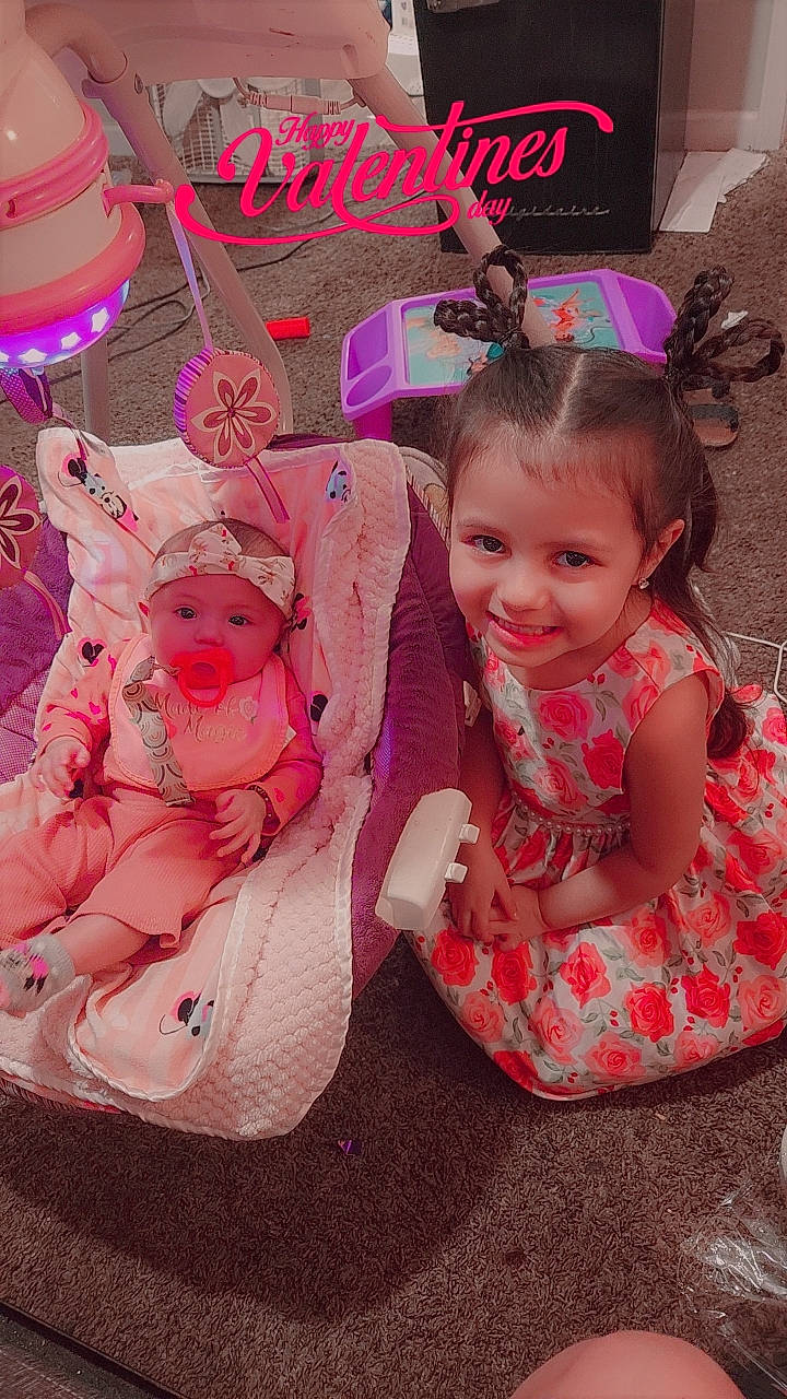 Krystella joined the competition — help win amazing prizes! baby, baby_products, baby_toddler_clothing, child, fashion_accessory, fun, happy, headgear, headwear, joy, magenta, party, party_supply, pattern, person, pink, play, sitting, smile, stuffed_toy