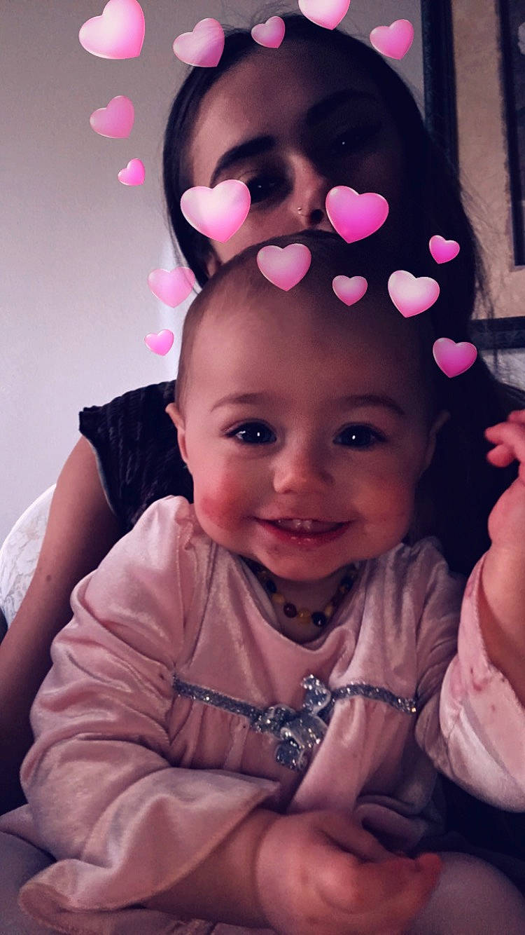 Kaliah joined the competition — help win amazing prizes! baby, beauty, black_hair, cheek, child, ear, eye, face, fun, hair_accessory, head, joy, lip, person, pink, skin, smile, toddler