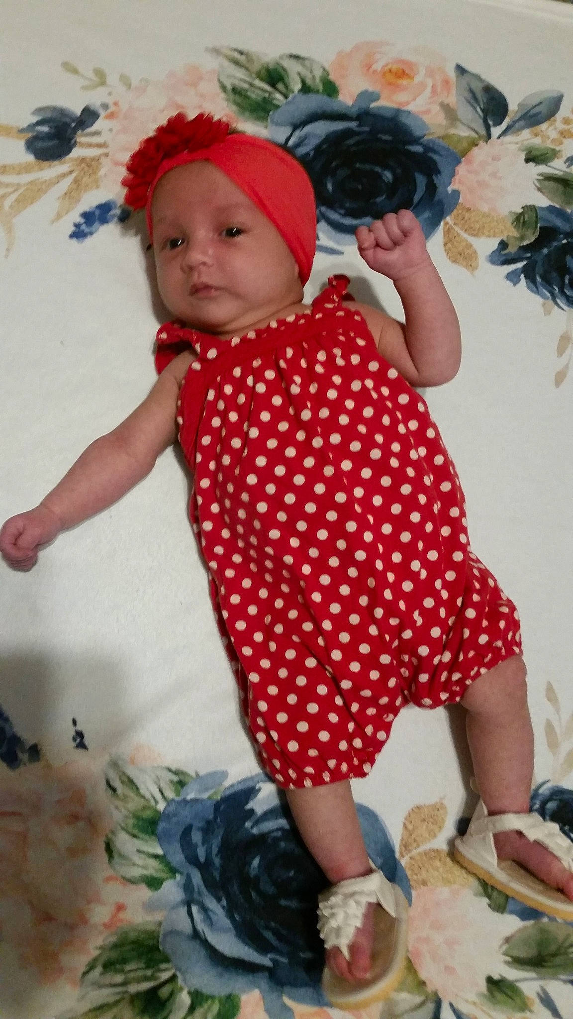 Nelda joined the competition — help win amazing prizes! abdomen, baby_toddler_clothing, child, design, headwear, pattern, person, polka_dot, toddler, trunk