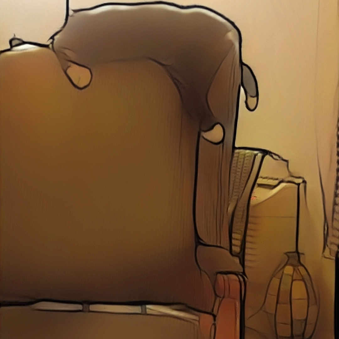 Cali joined the competition — help win amazing prizes! armrest, art, auto_part, automotive_design, ceiling, chair, classic, comfort, drawing, font, illustration, lamp, light_fixture, lighting_accessory, room, still_life_photography, throw_pillow, tints_and_shades, visual_arts, wood