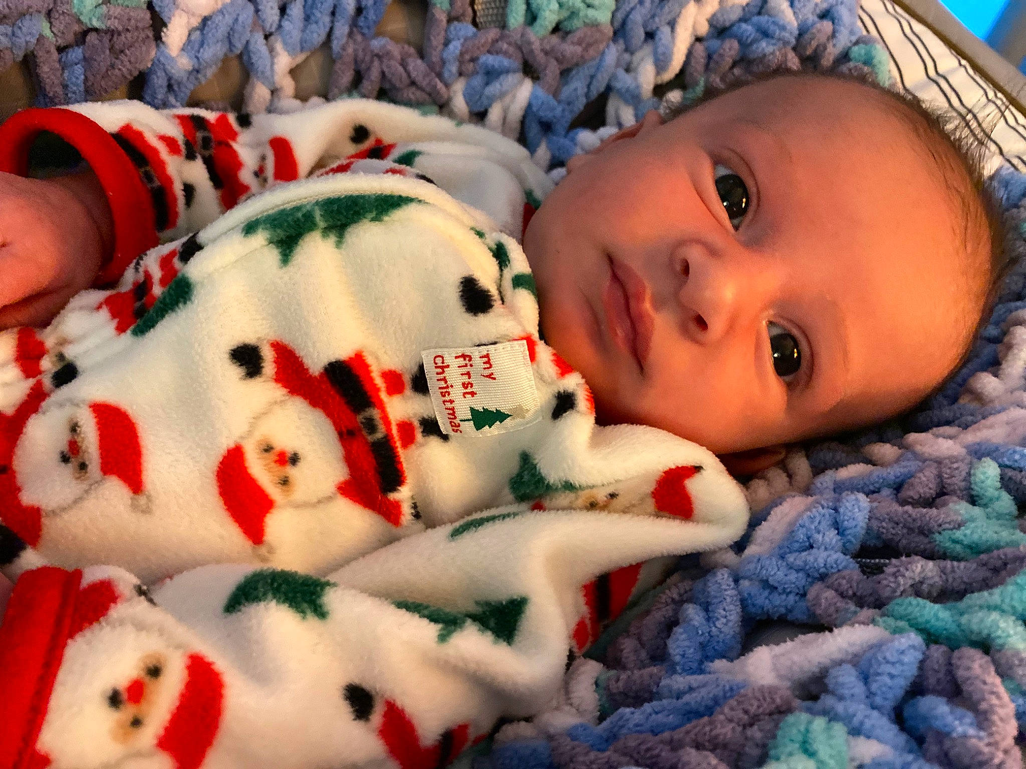 Jace joined the competition — help win amazing prizes! baby, baby_toddler_clothing, beauty, blue, cheek, child, comfort, eye, facial_expression, human, linens, lip, mouth, organ, pattern, person, skin, textile, toddler, toy