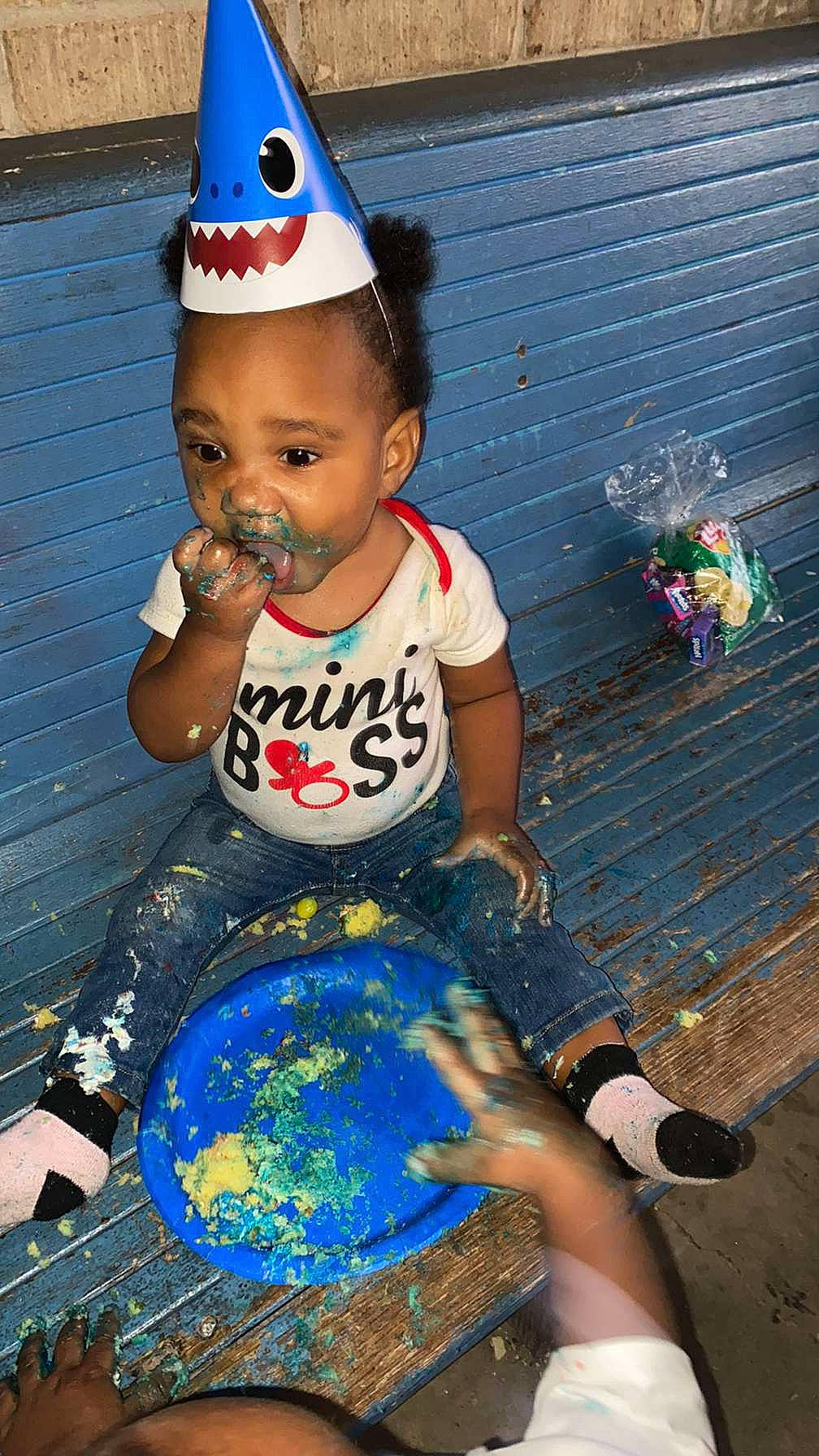 Kaitlyn is registered to the contest to win money with this photo: cap, child, cool, fun, headgear, person, play, smile, toddler, world