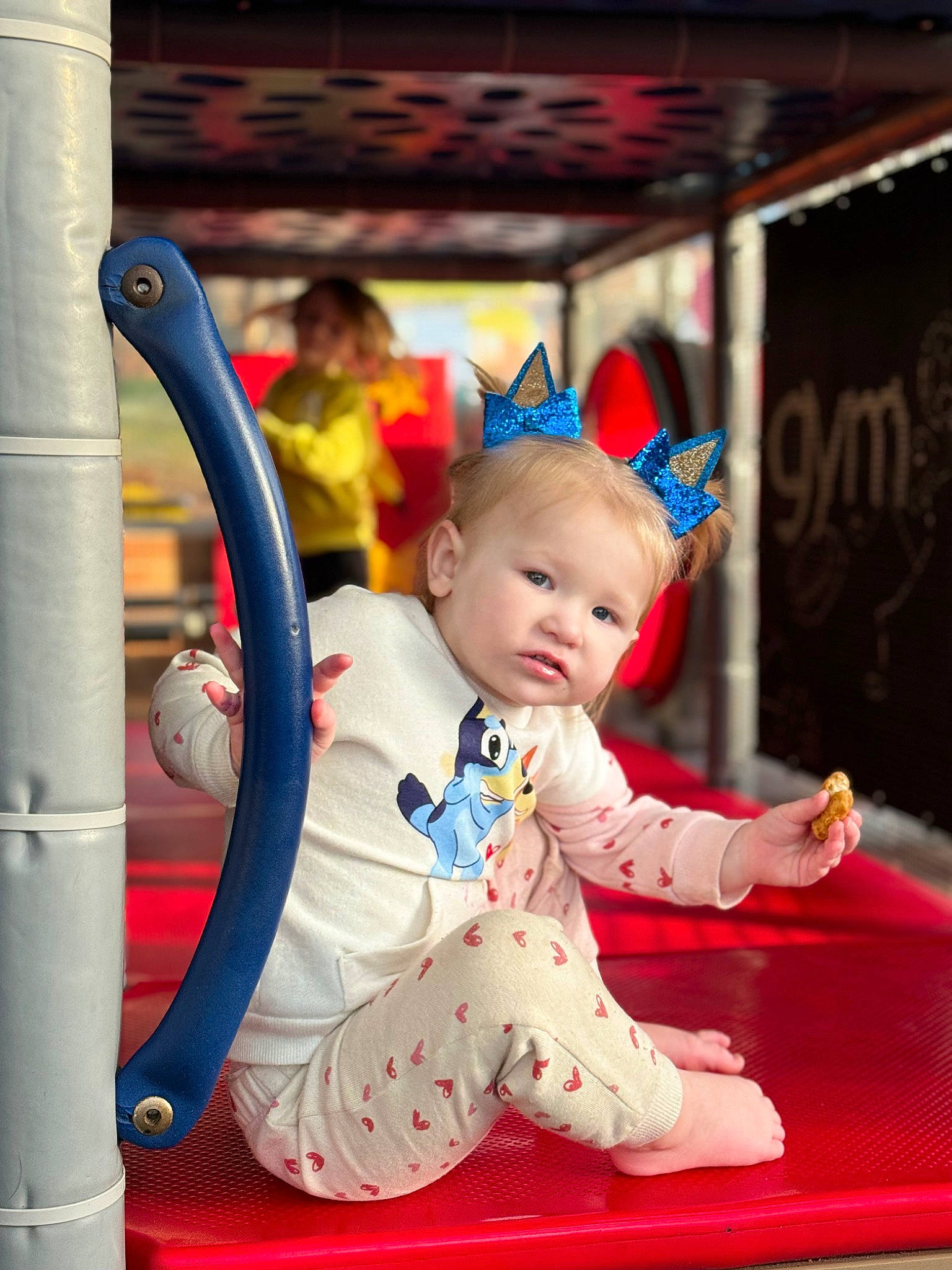 Jonessa joined the competition — help win amazing prizes! baby, baby_toddler_clothing, child, city, event, fun, happy, leisure, person, play, playground, recreation, sitting, toddler, vacation