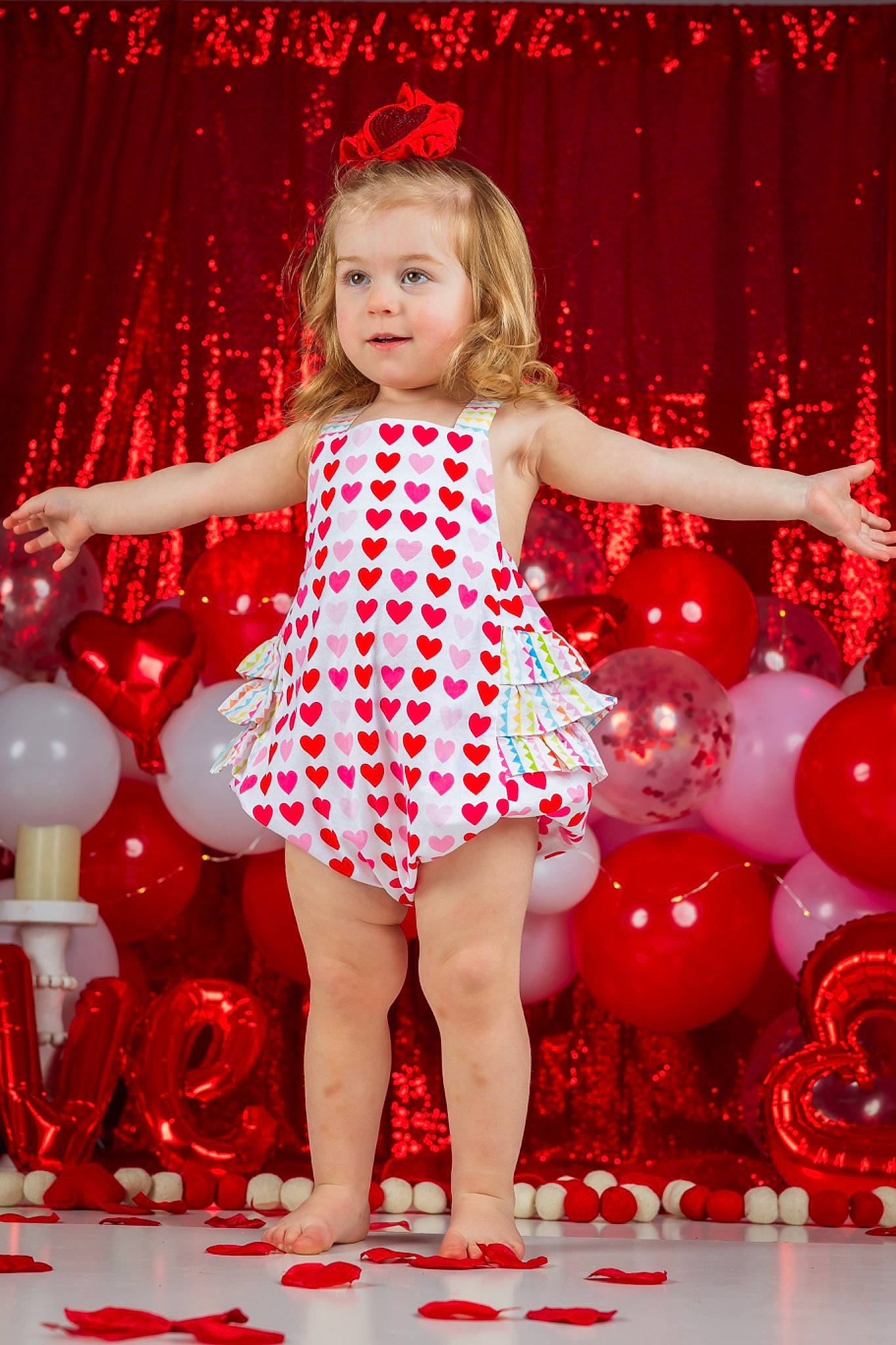 Jonessa joined the competition — help win amazing prizes! baby_toddler_clothing, beauty, dress, entertainment, fashion_design, flash_photography, fun, happy, human_body, lighting, magenta, one_piece_garment, pattern, person, pink, red, smile, standing, textile, thigh