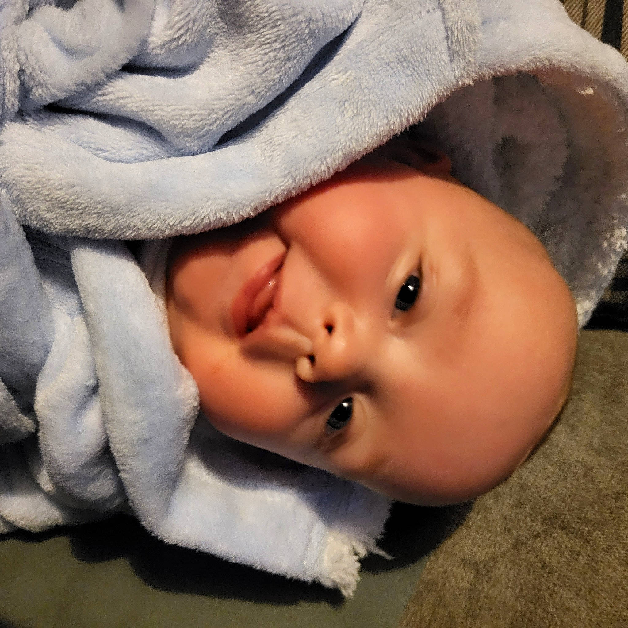 Lenny-jay is registered to the contest to win money with this photo: baby, baby_toddler_clothing, cap, cheek, chin, comfort, eye, eyebrow, eyelash, face, happy, iris, lip, mammal, mouth, nose, outerwear, person, skin, toddler