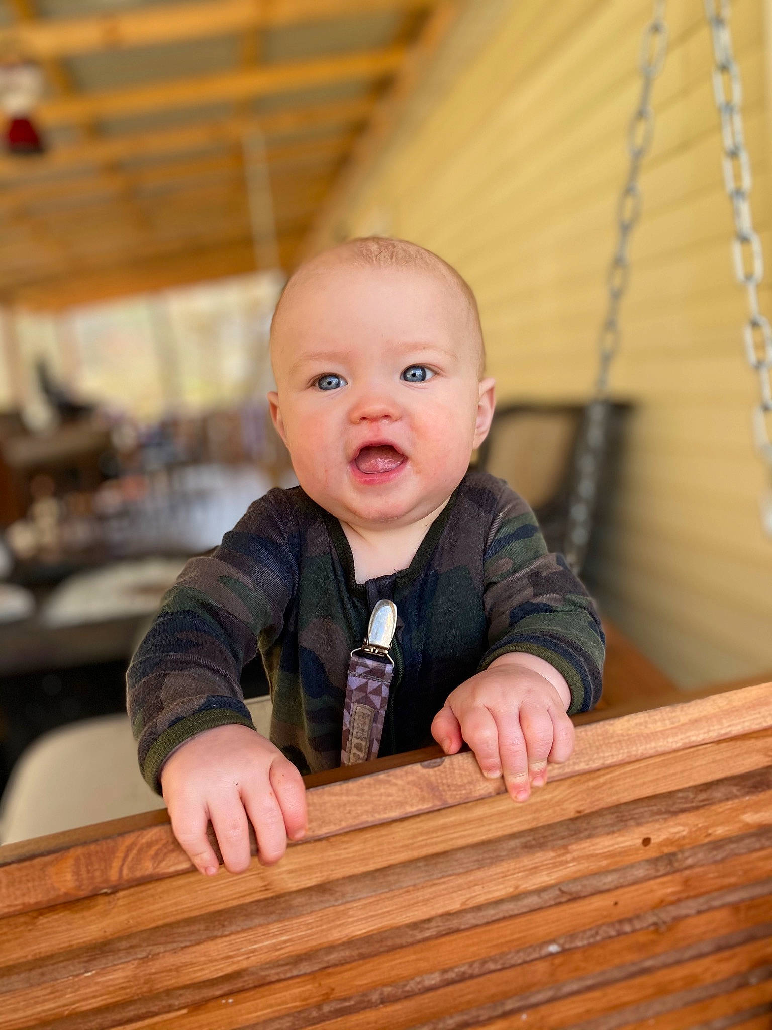 William is registered to the contest to win money with this photo: baby, baby_toddler_clothing, chair, cheek, child, collar, eye, flash_photography, formal_wear, fun, happy, hardwood, person, sitting, skin, sleeve, smile, toddler, varnish, wood