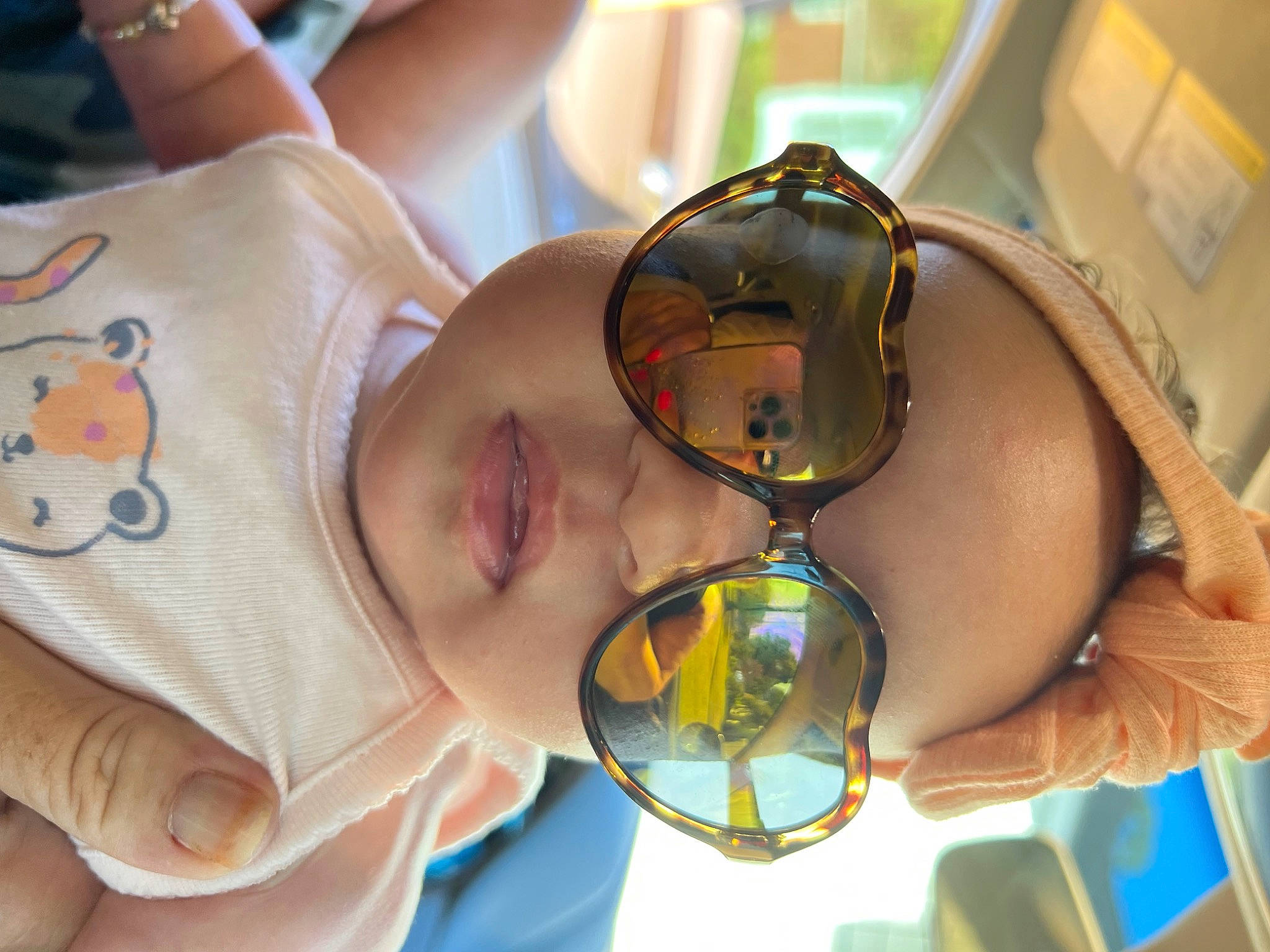 Kennedi joined the competition — help win amazing prizes! baby, child, chin, eye_glass_accessory, eyelash, eyewear, finger, glass, glasses, goggles, happy, hat, jaw, mouth, neck, nose, person, personal_protective_equipment, smile, sunglasses