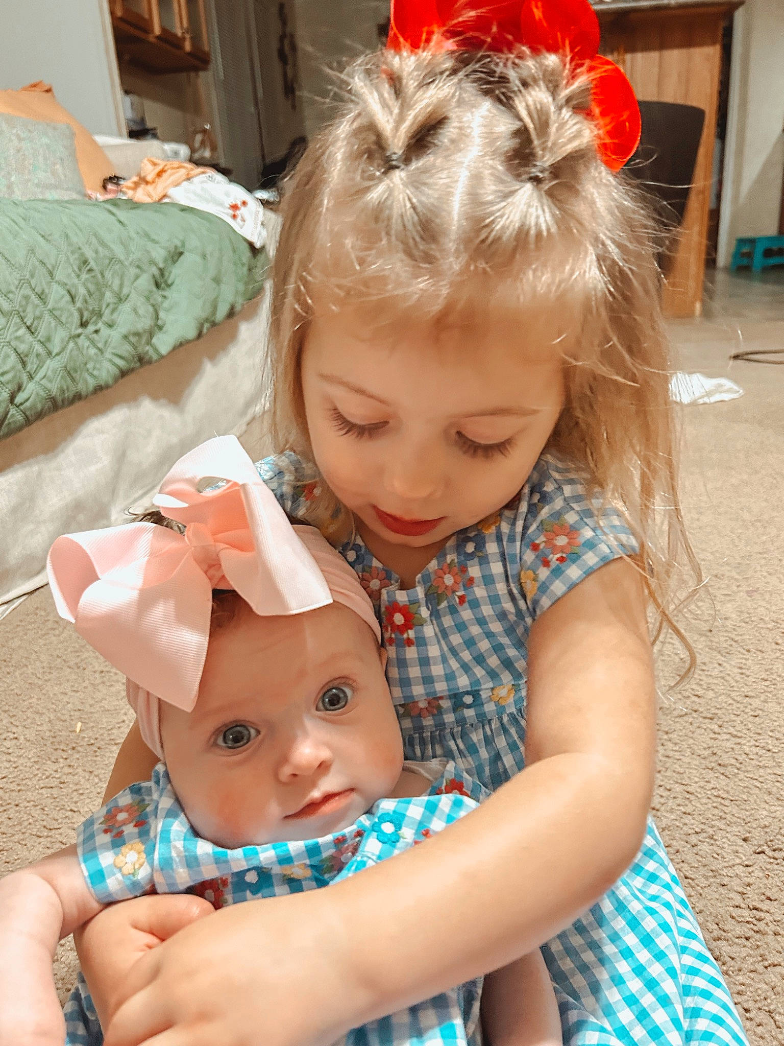 Emery joined the competition — help win amazing prizes! baby, baby_toddler_clothing, beauty, blond, blue, cheek, child, event, face, facial_expression, fun, happy, head, headwear, iris, person, sitting, skin, summer, textile