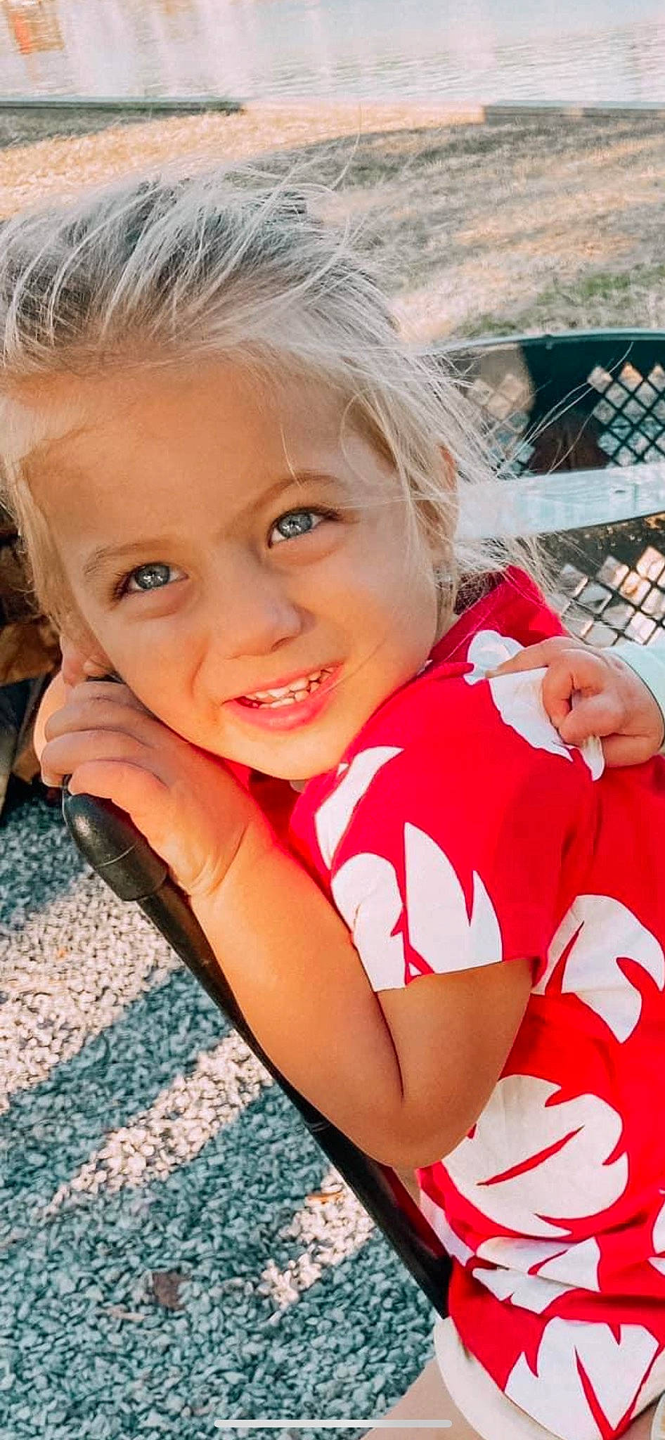 Emery joined the competition — help win amazing prizes! blond, child, eye, finger, fun, gesture, grass, happy, iris, joy, leisure, lip, people_in_nature, person, pink, recreation, sitting, skin, smile, t_shirt