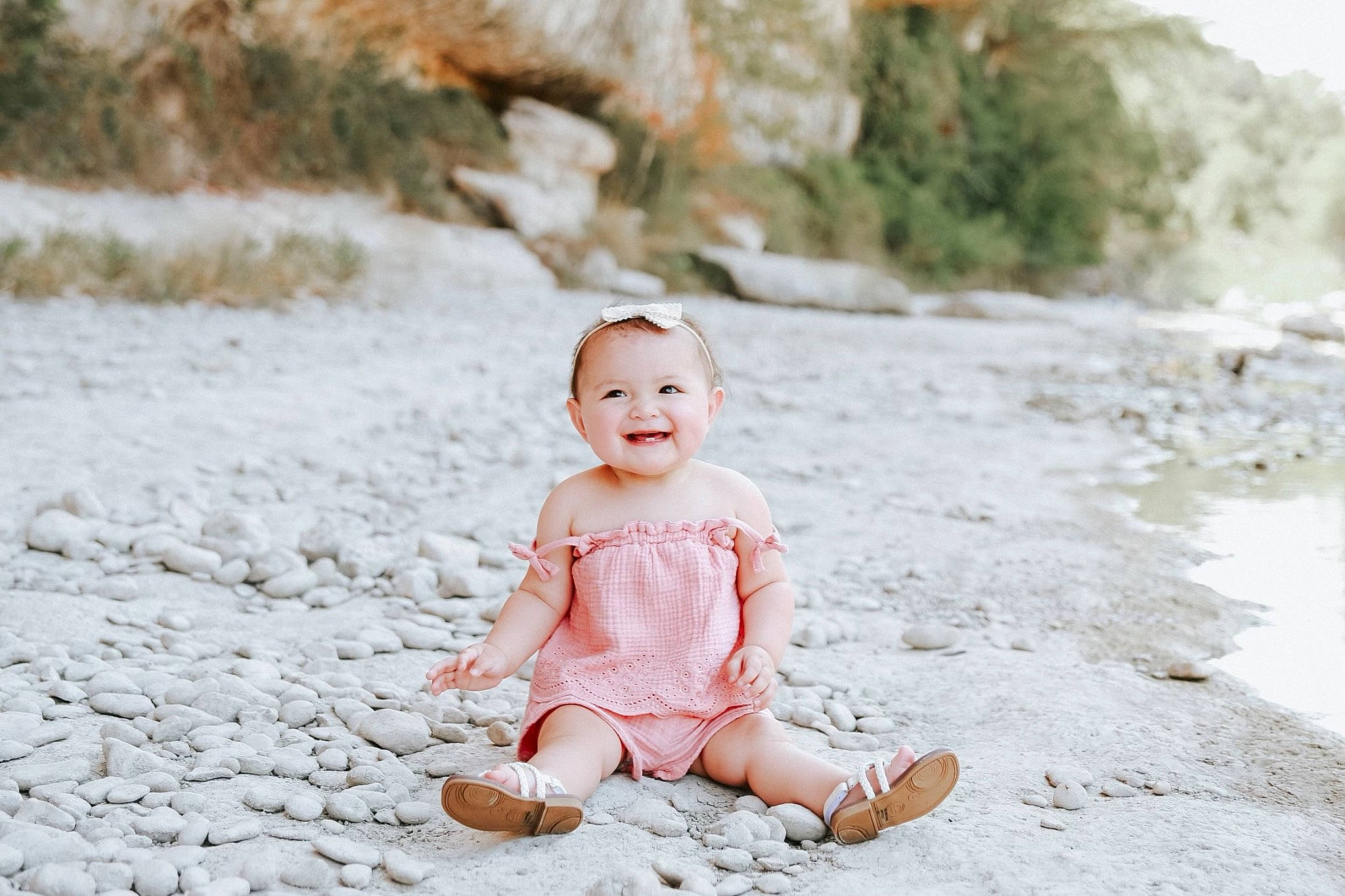 Sirena joined the competition — help win amazing prizes! baby, baby_toddler_clothing, child, dress, flash_photography, foot, fun, grass, happy, human_leg, joy, landscape, leisure, people_in_nature, person, sand, sitting, smile, soil, toddler