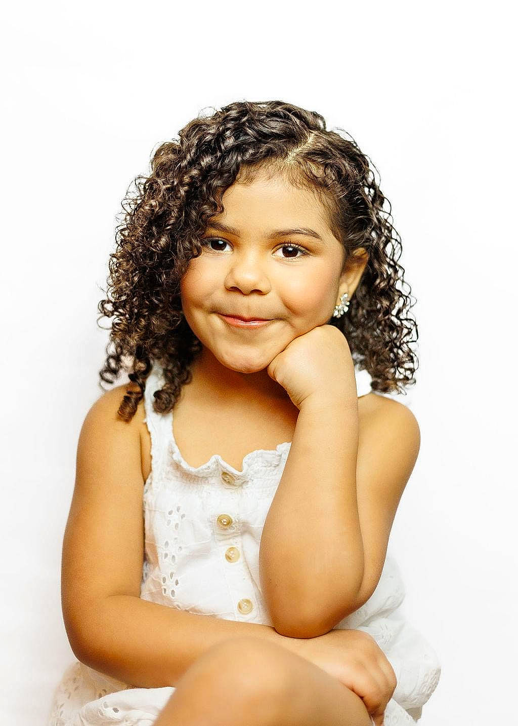 Kamryn is registered to the contest to win money with this photo: black_hair, cheek, chin, eyebrow, eyelash, flash_photography, gesture, happy, iris, jheri_curl, joy, lip, long_hair, neck, nose, person, ringlet, skin, sleeve, smile