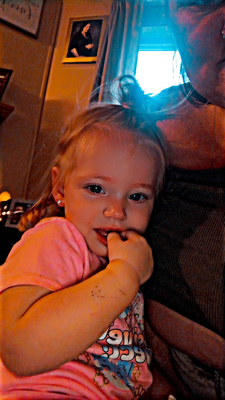 Joelle joined the competition — help win amazing prizes! arm, baby, baby_toddler_clothing, cheek, child, ear, event, eyelash, fun, happy, leisure, mouth, nose, person, picture_frame, room, sitting, toddler, vacation