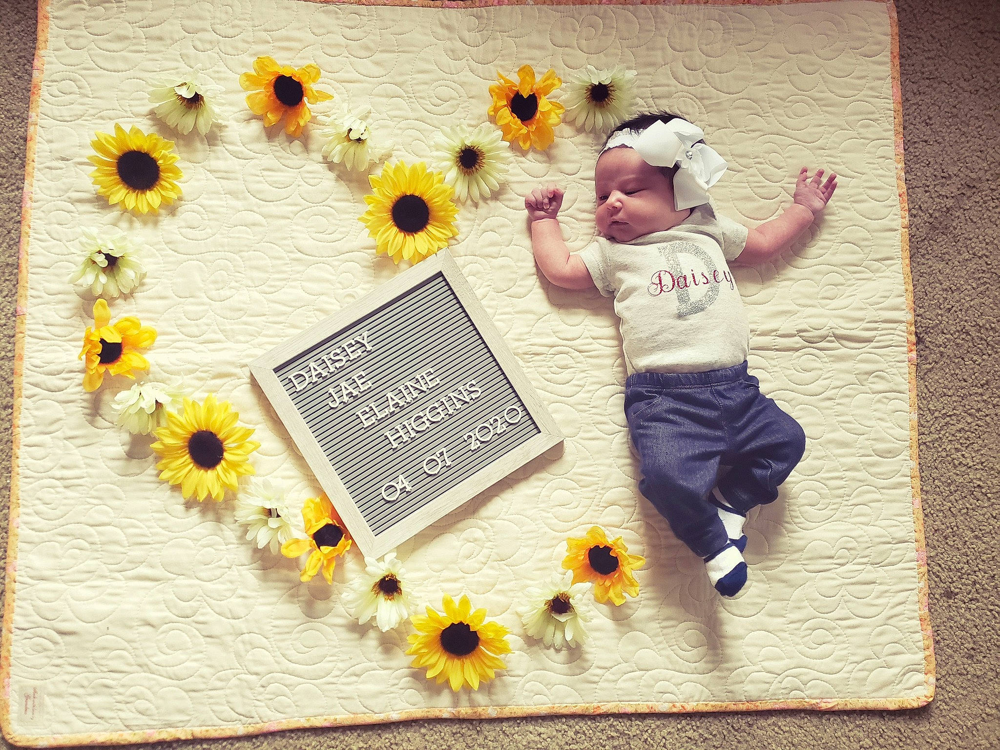 Daisey joined the competition — help win amazing prizes! bee, flower, happy, honeybee, membrane_winged_insect, person, plant, smile, sunflower, wildflower, yellow