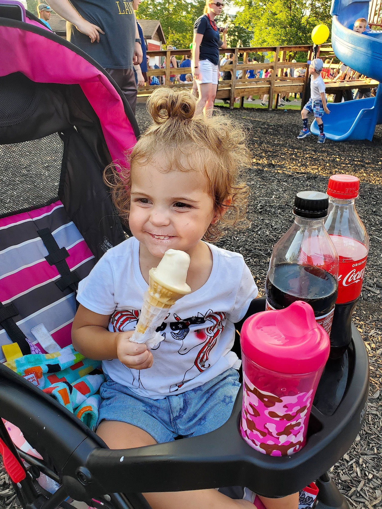 Karleyy joined the competition — help win amazing prizes! baby_carriage, baby_products, child, fun, joy, leisure, person, product, recreation, sitting, summer, toddler, vacation