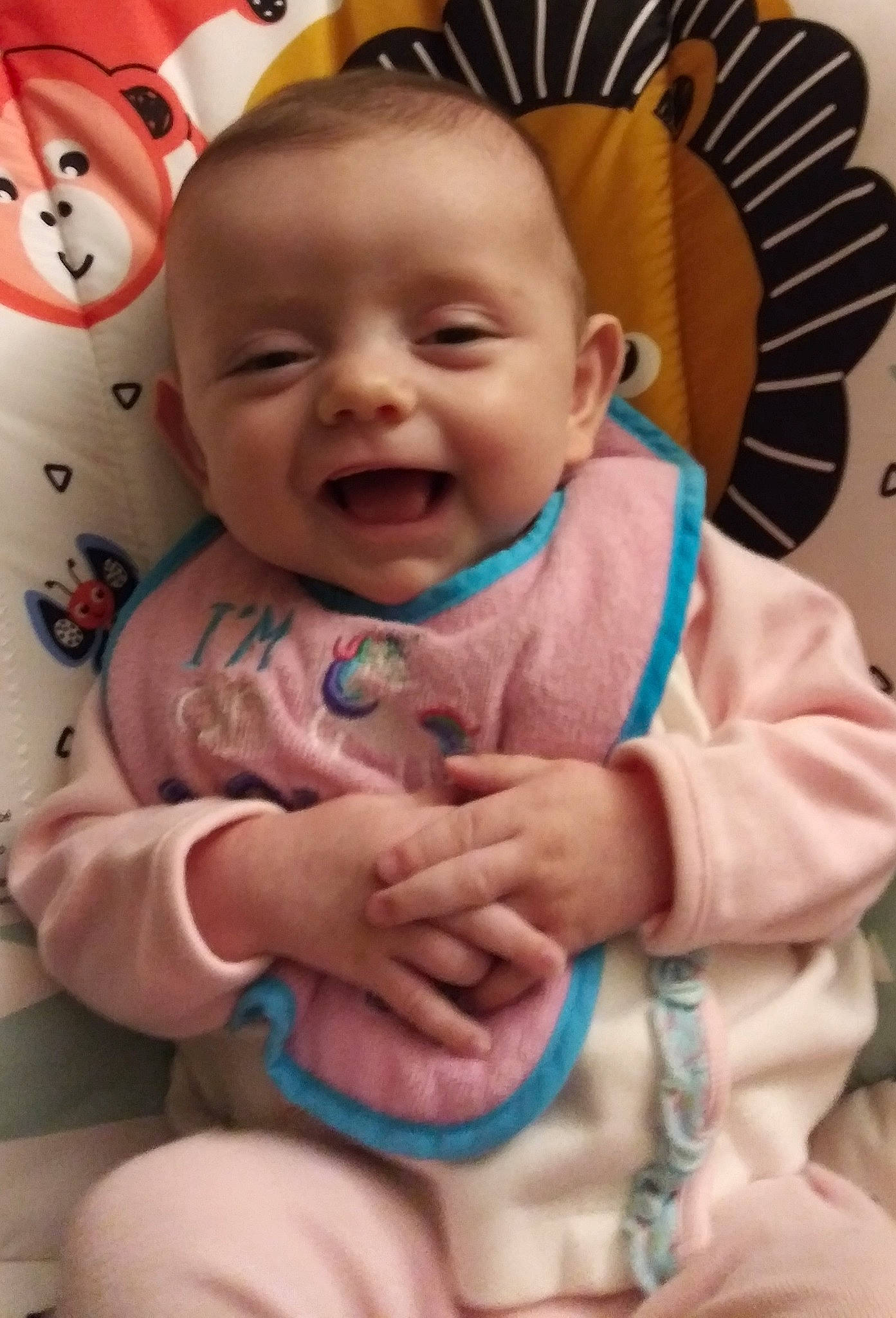 Caitlin joined the competition — help win amazing prizes! baby, cheek, child, facial_expression, head, nose, person, skin, smile, toddler