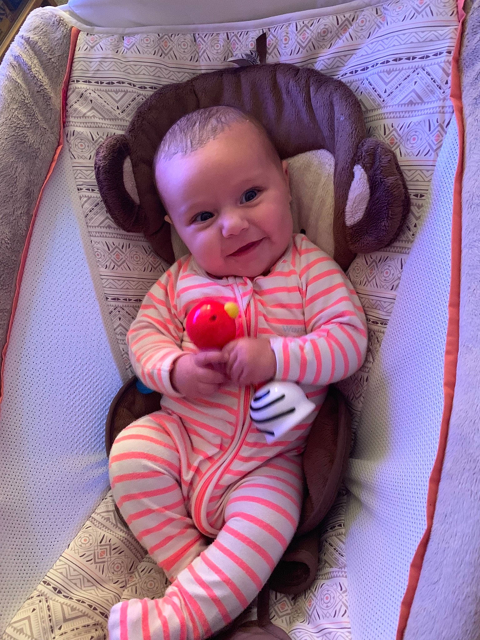 Amyah joined the competition — help win amazing prizes! baby, baby_products, baby_toys, cheek, child, person, pink, play, product, skin, smile, toddler