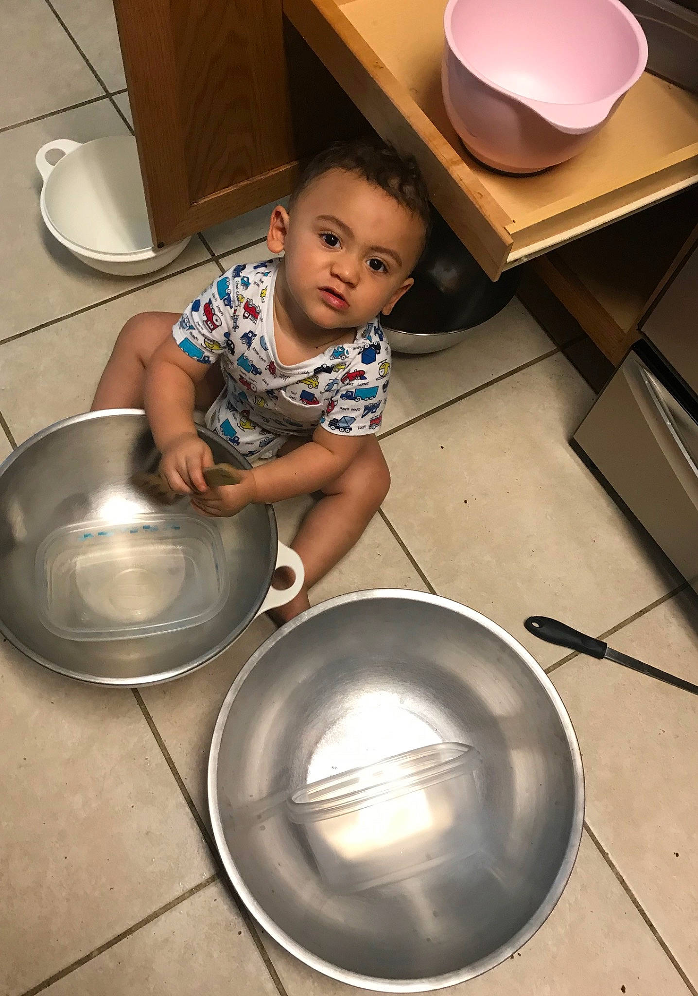 Brayson is registered to the contest to win money with this photo: child, cooking, cookware_and_bakeware, person, play, toddler